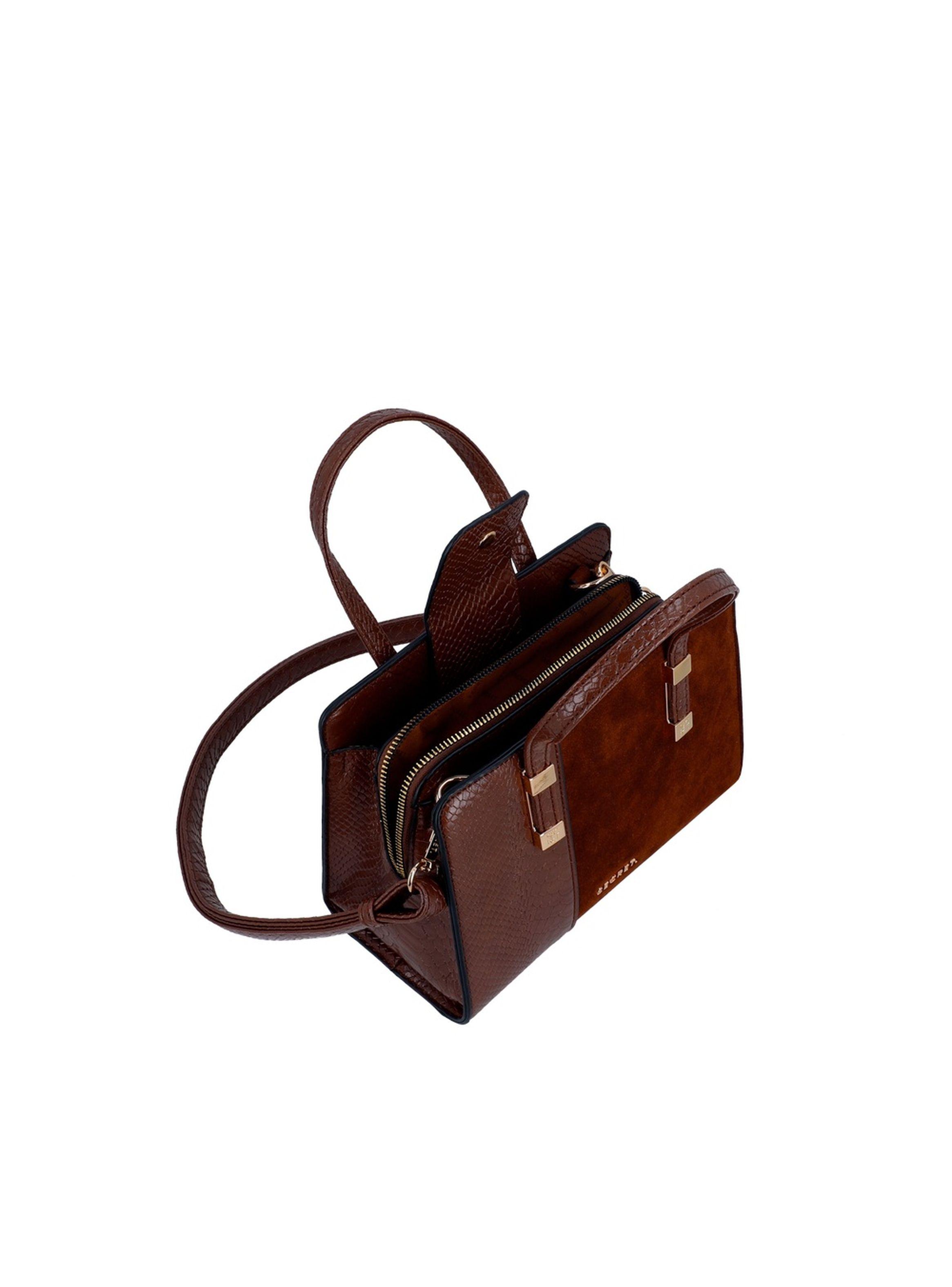 Cartera Bandolera Secret Zagreb SC7 Pequeña Café Secret | Paris.cl
