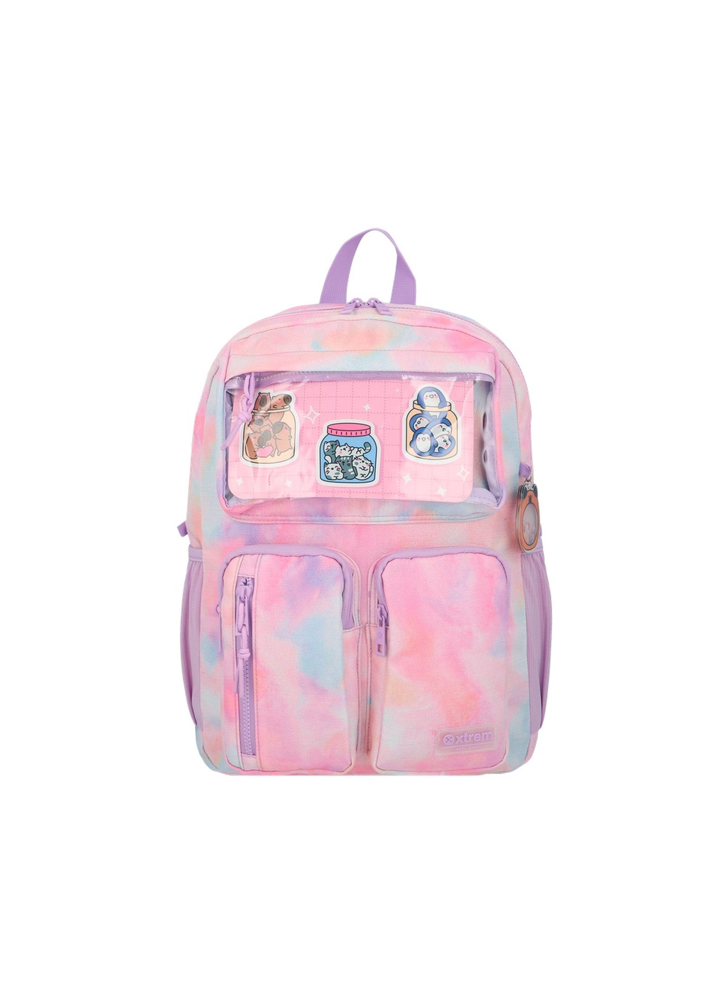 Mochila Notebook Xtrem Queens 6XT Rosado/Multicolor 15"-0