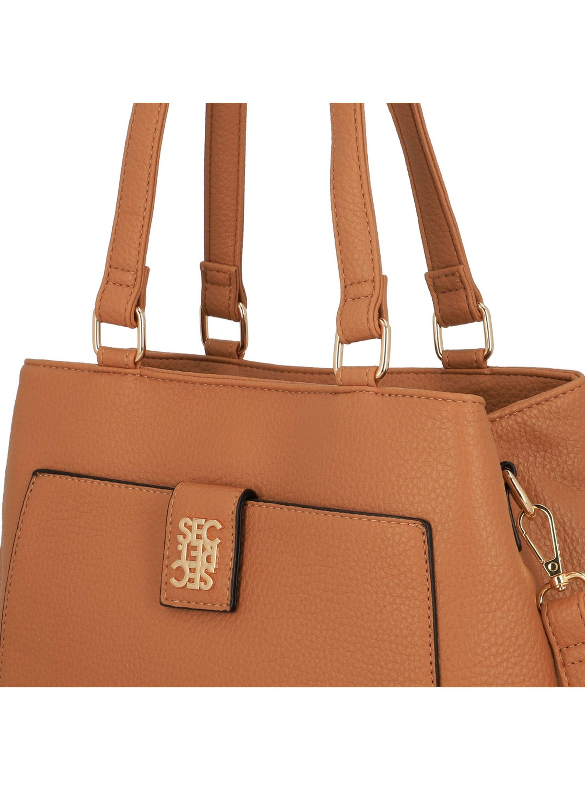 Cartera de hombro Secret Cambria SC6 L Café-4