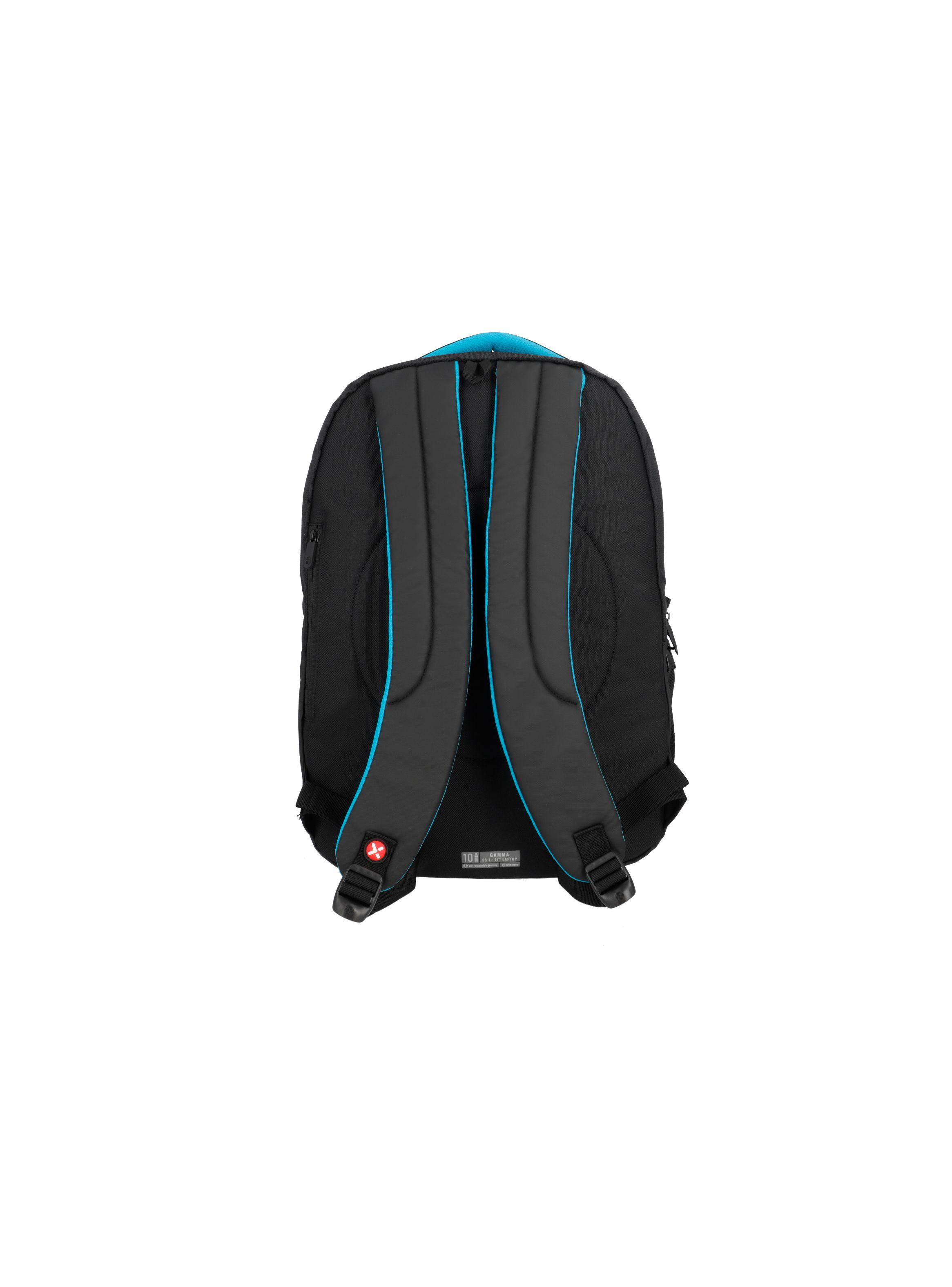 Mochila Notebook Xtrem Gamma 4XT Negro/Azul 17"-2