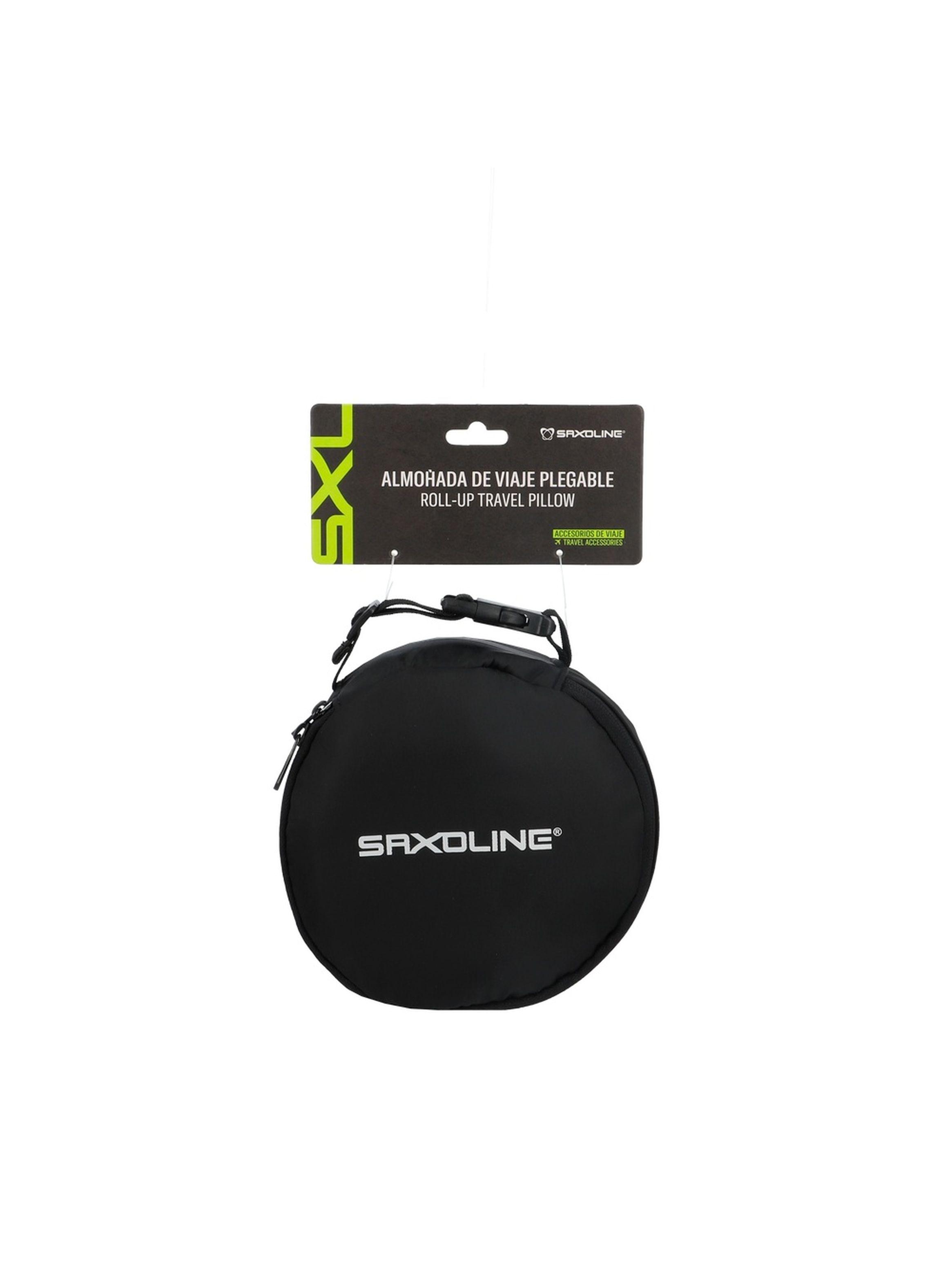 Almohada Cervical Enrollable para Viaje Saxoline Negro-2