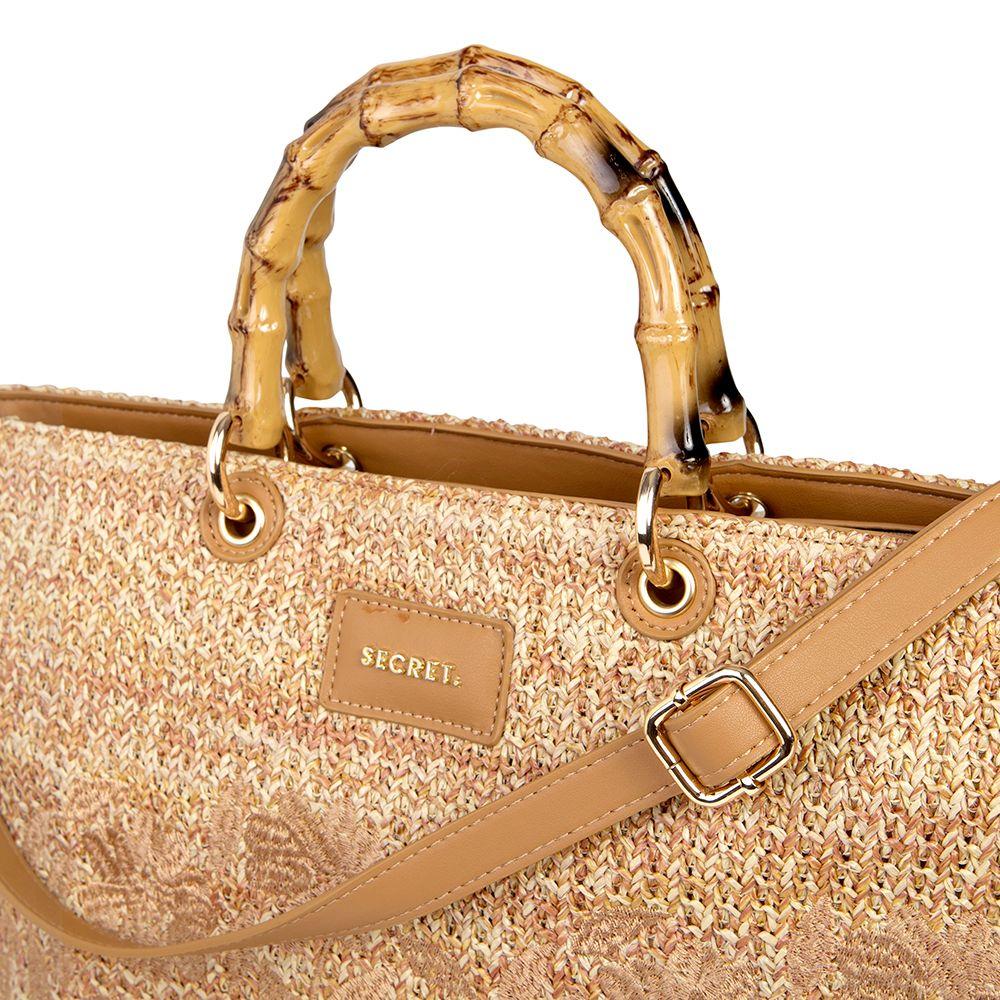 Cartera Tote Bag Secret Marruecos Beige L-4