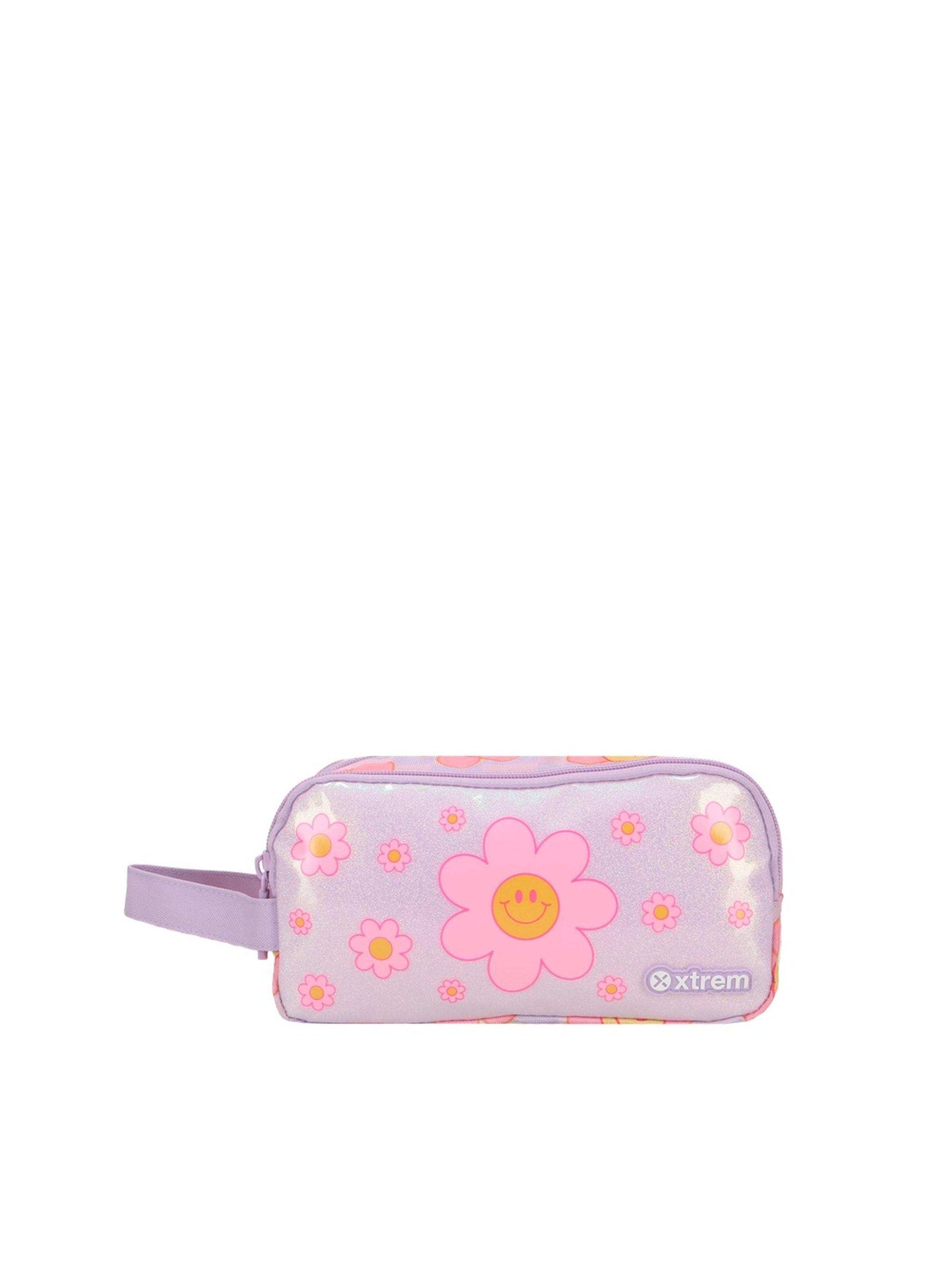 Estuche Xtrem University+ 6XT Flores Lila-0