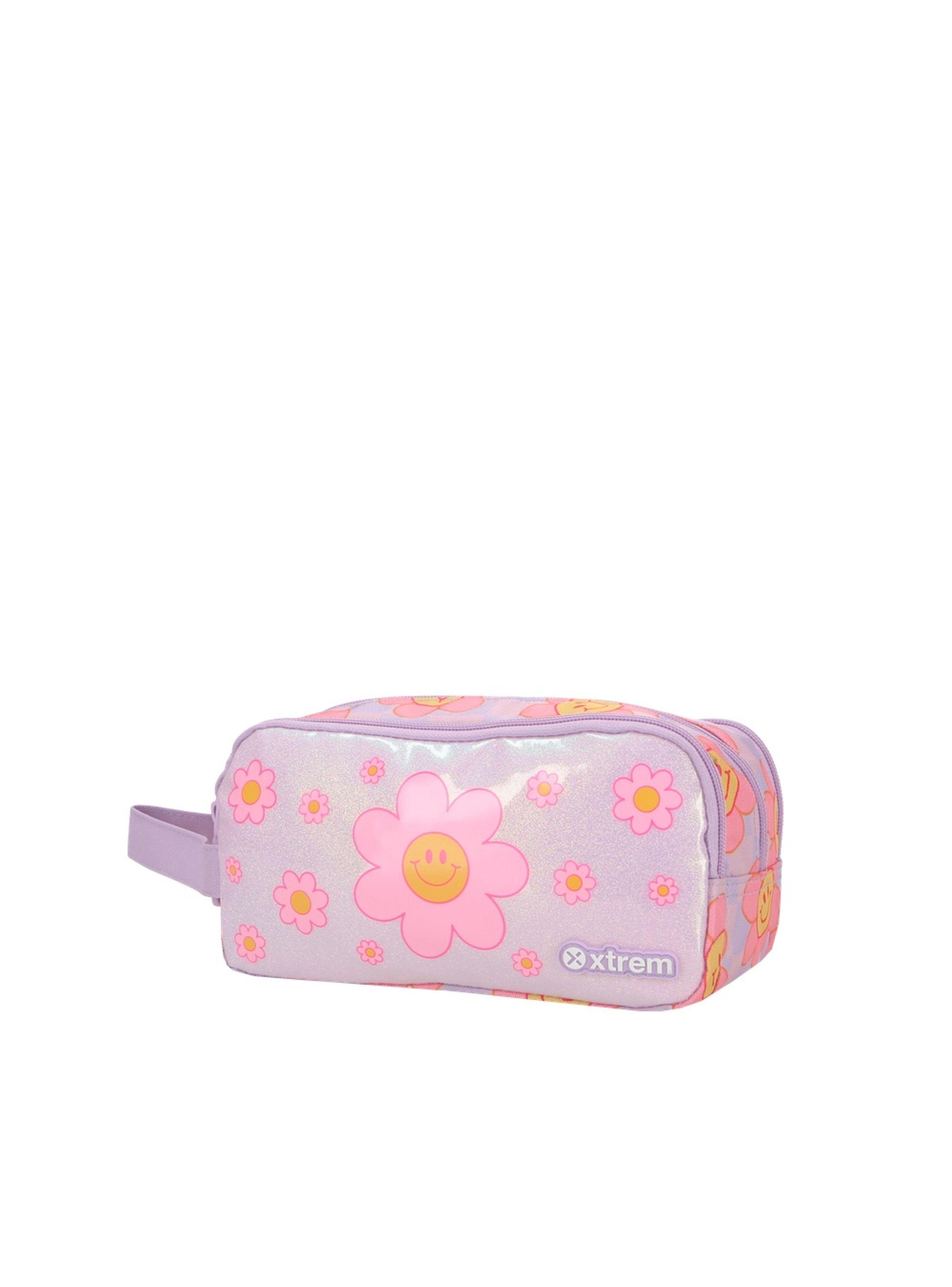 Estuche Xtrem University+ 6XT Flores Lila-1