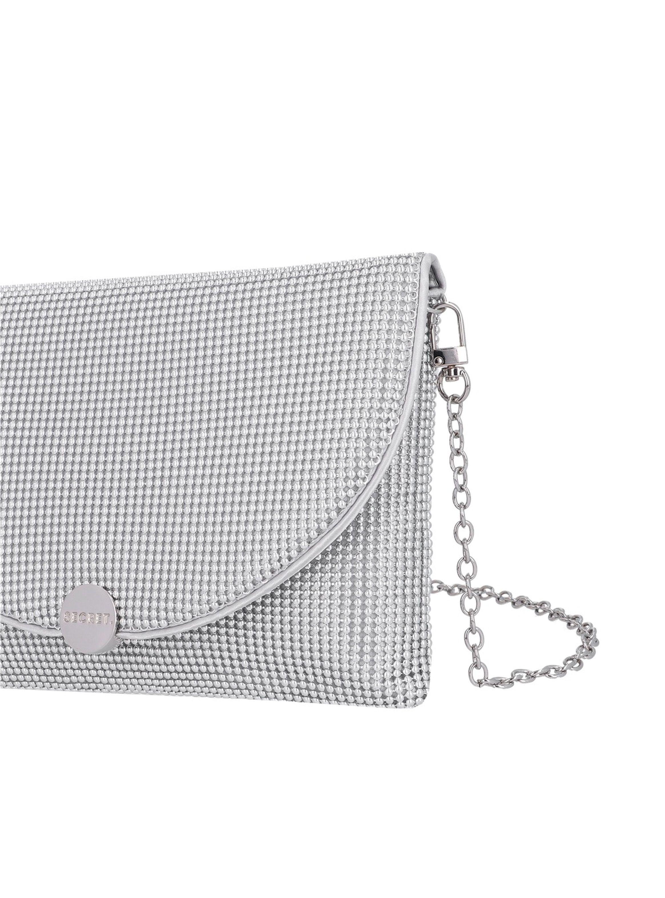 Cartera de Fiesta Secret Fete ST6 S Plateado-4