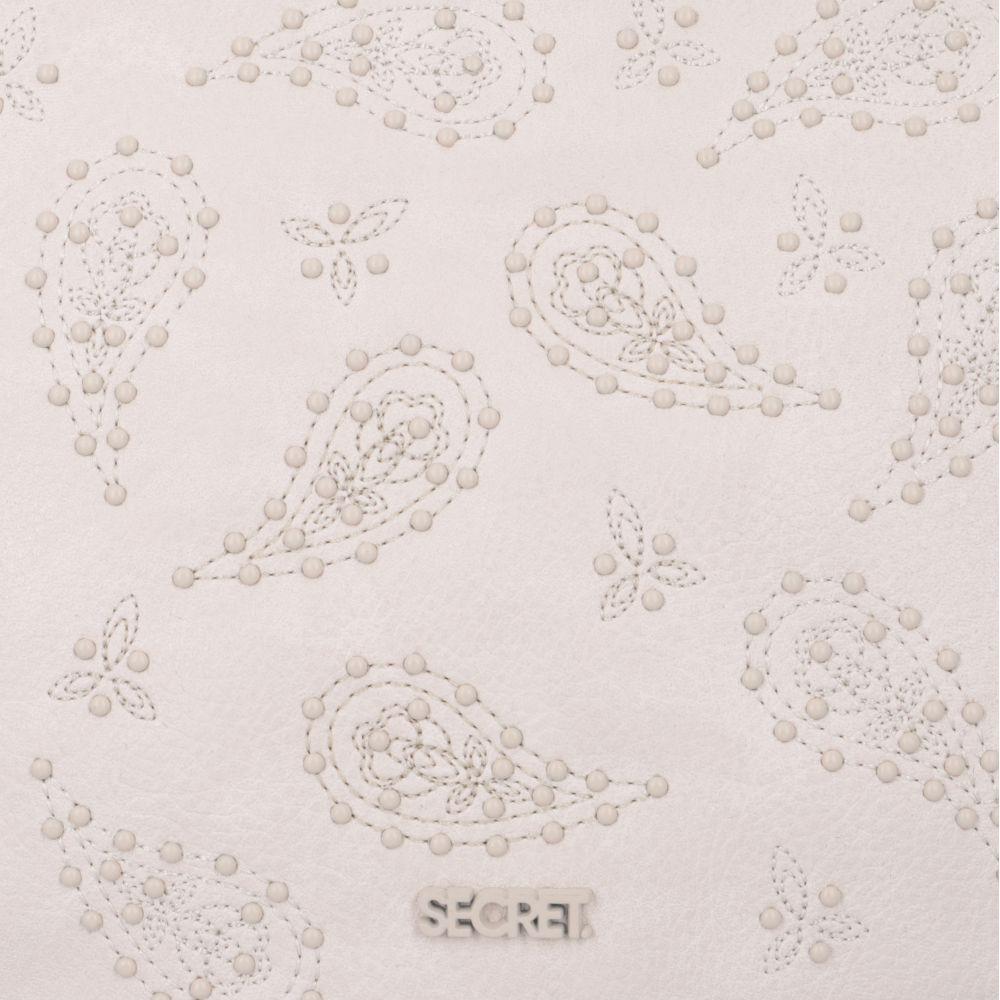 Cartera Oxford Casual Marfil Secret S-6