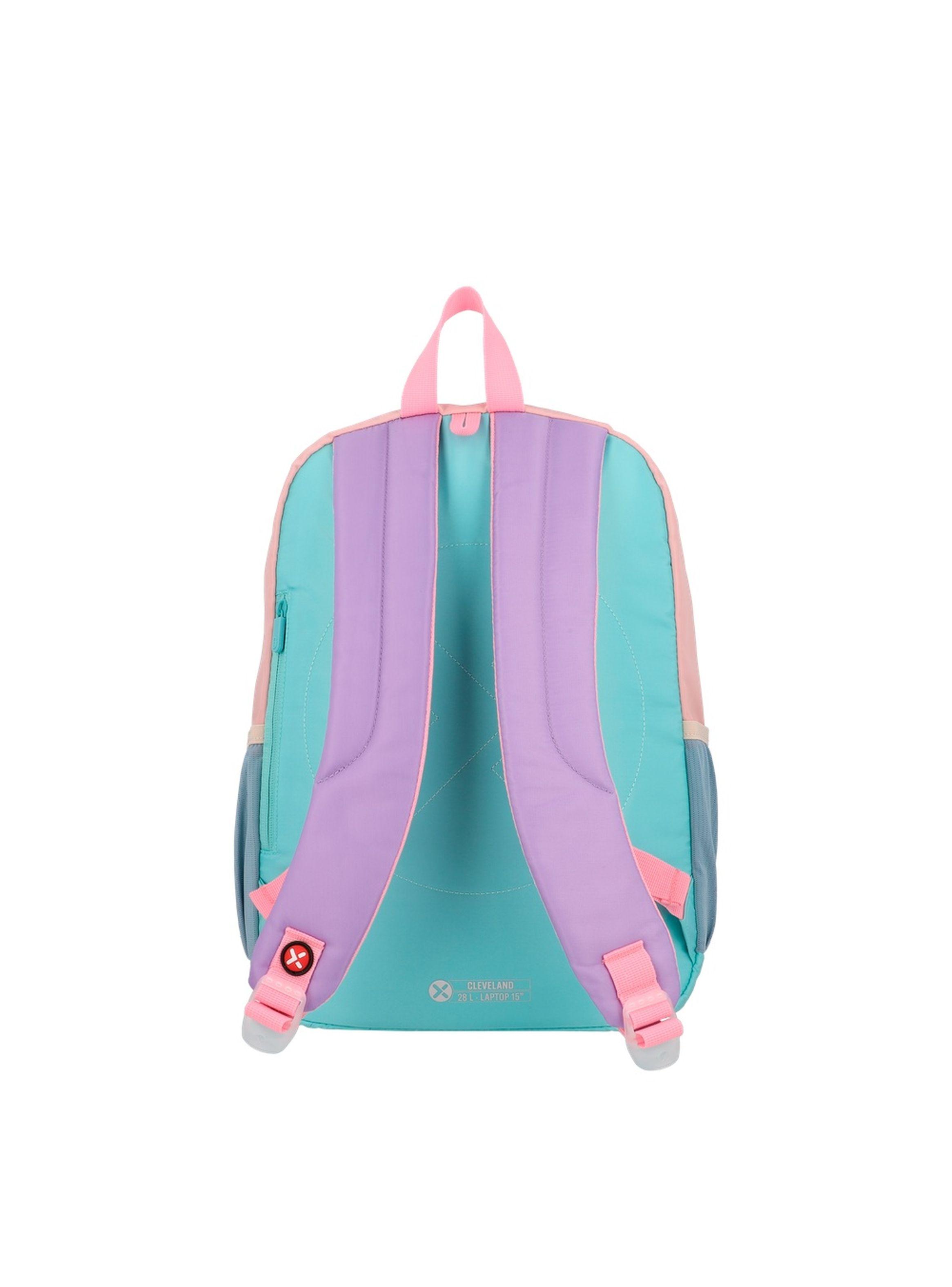 Mochila Notebook Xtrem Cleveland 6XT Morado/Multicolor 15"-2