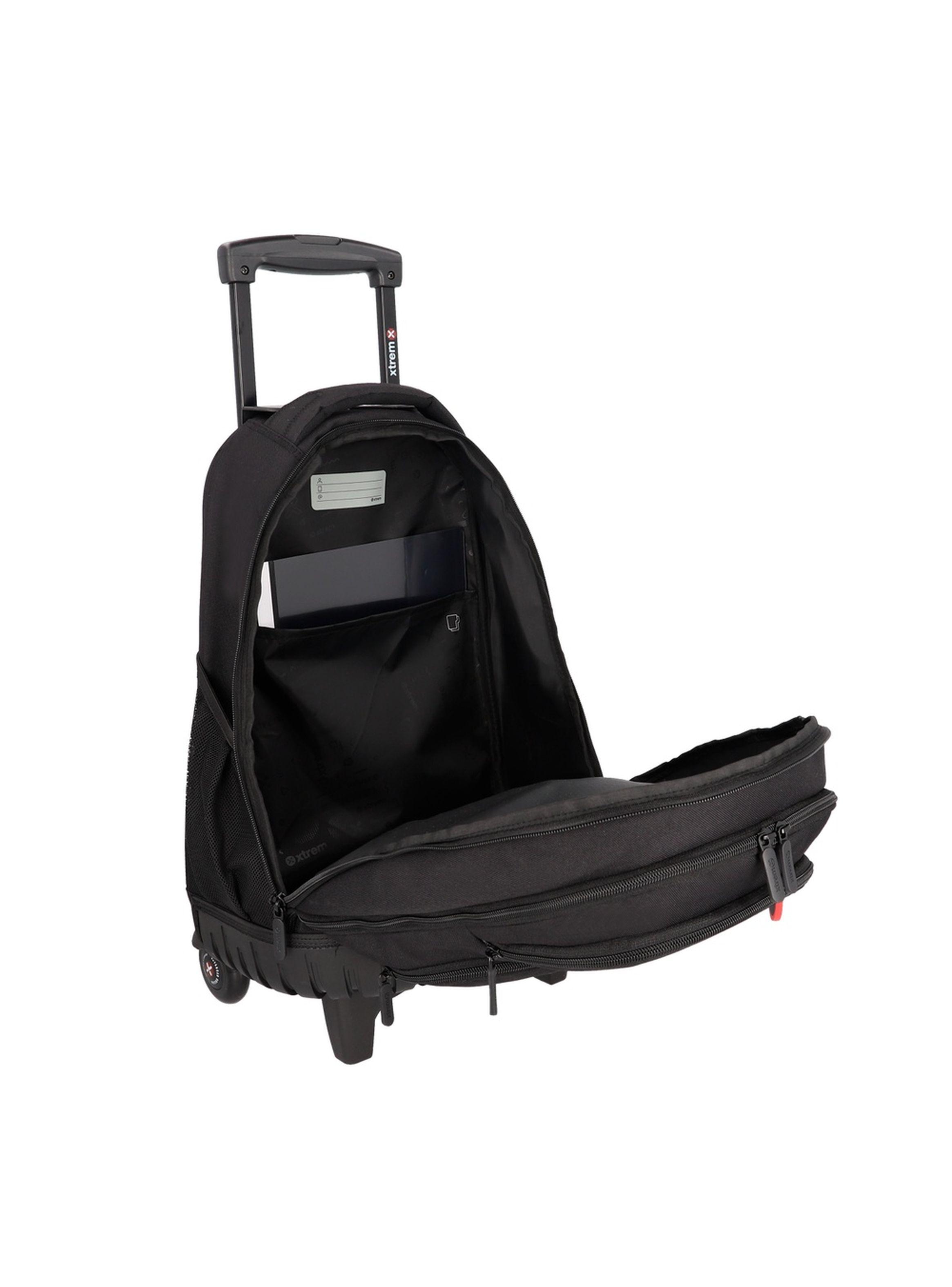 Mochila con ruedas Xtrem Cross 6XT Negro/Rojo-3