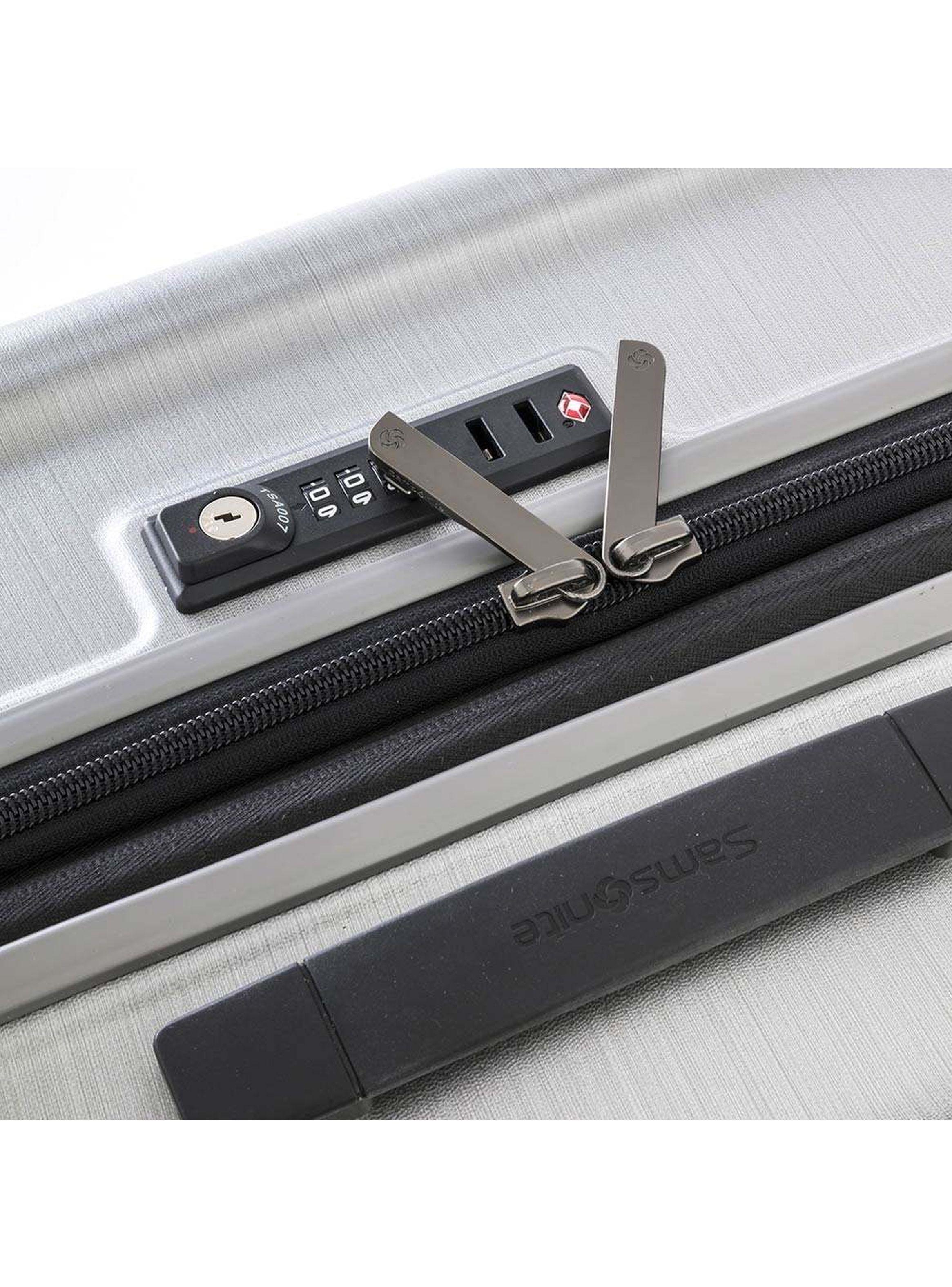 Maleta Mediana Samsonite Evoa Plateado-8