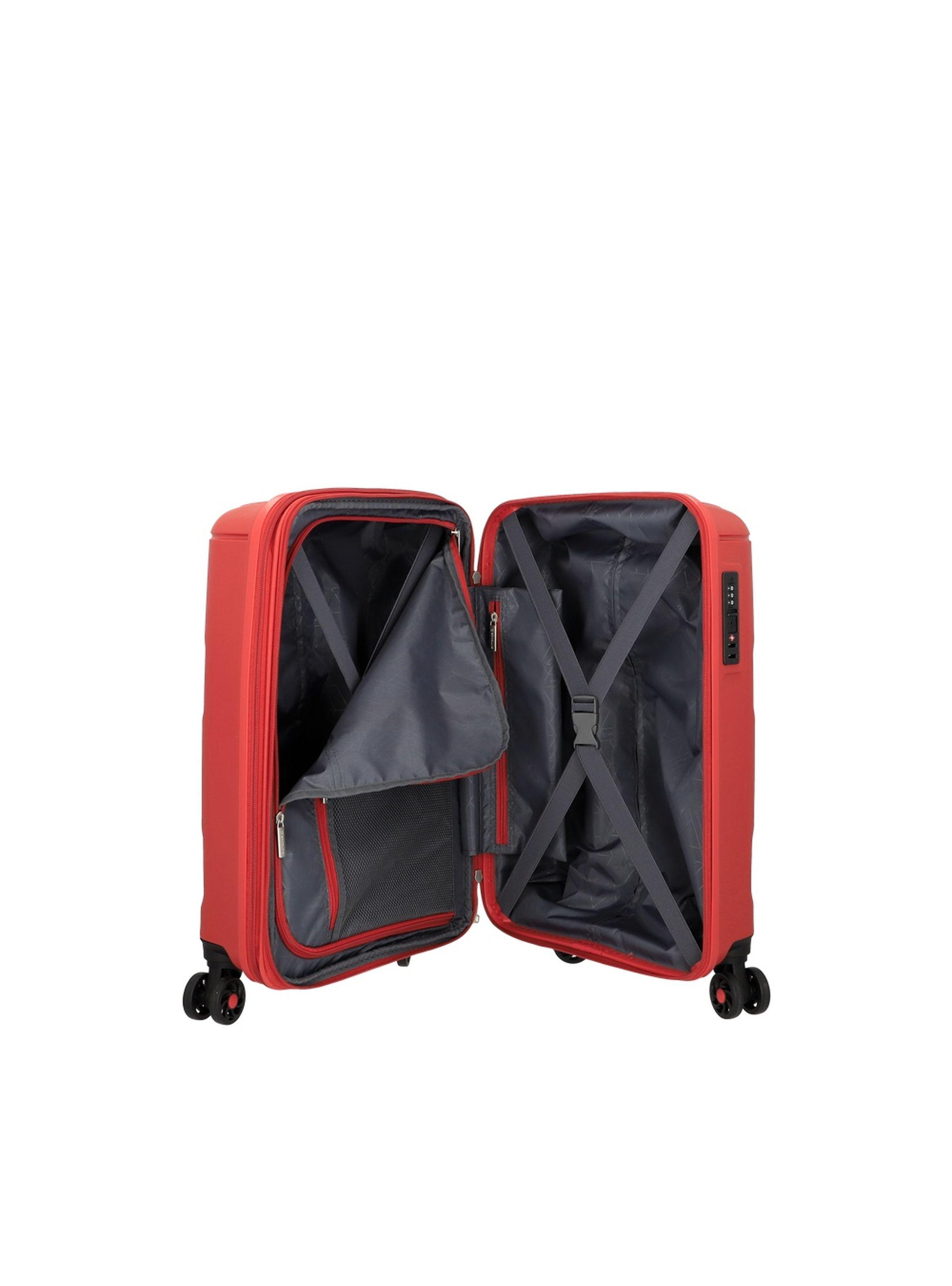 Maleta de Cabina Saxoline Fortress 2.0 Rojo-3