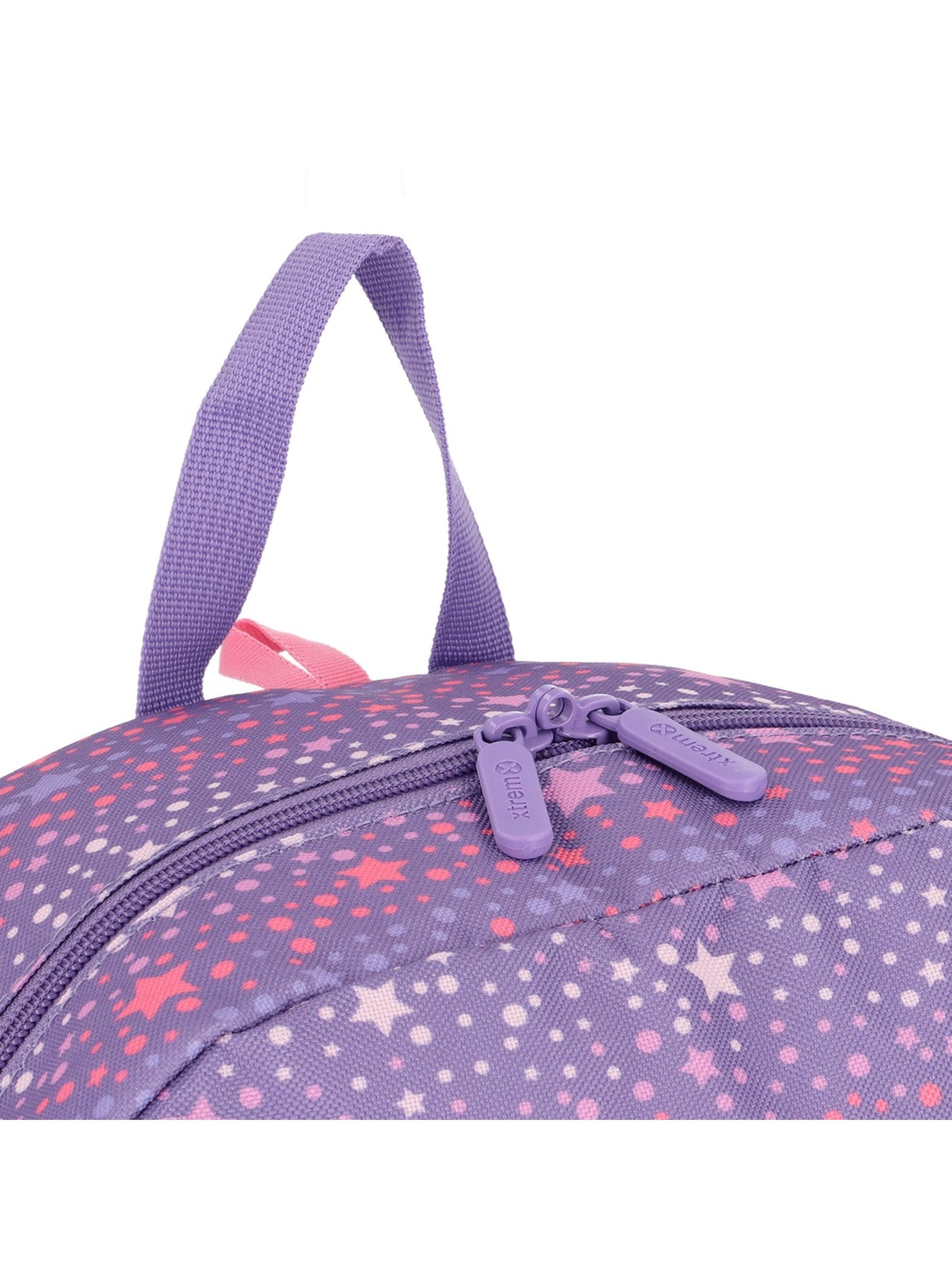 Triple Pack 6XT Mochila Niña Xtrem Estrellas Morado-3