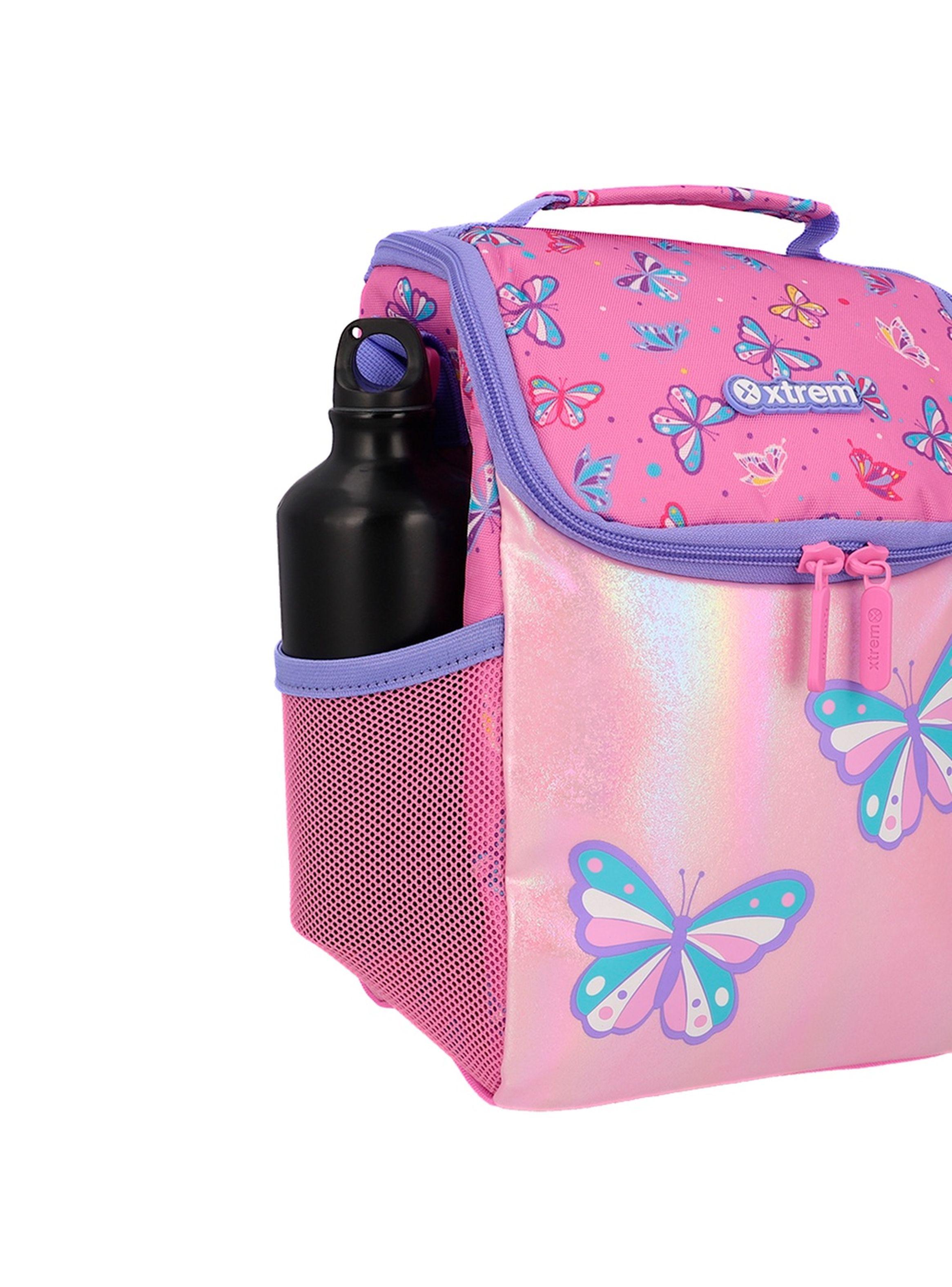 Lonchera Térmica Xtrem Froster 6XT Mariposas Rosado/Morado-6
