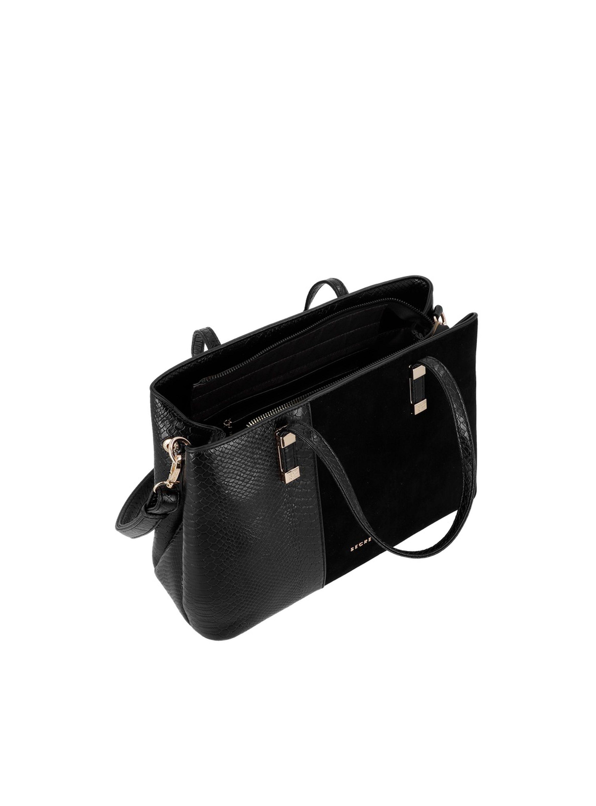 Cartera Tote Secret Zagreb SC7 Mediana Negro-3
