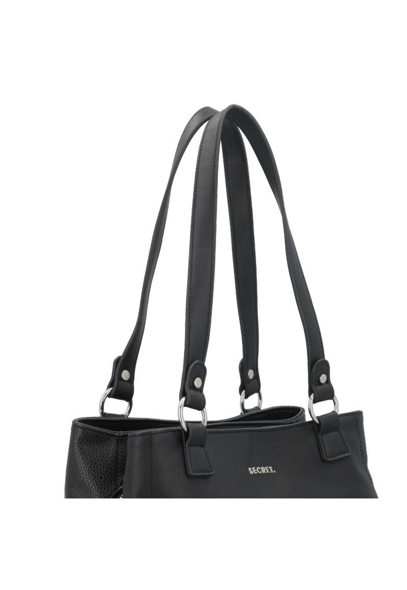 Cartera de hombro Melrose negra L-19