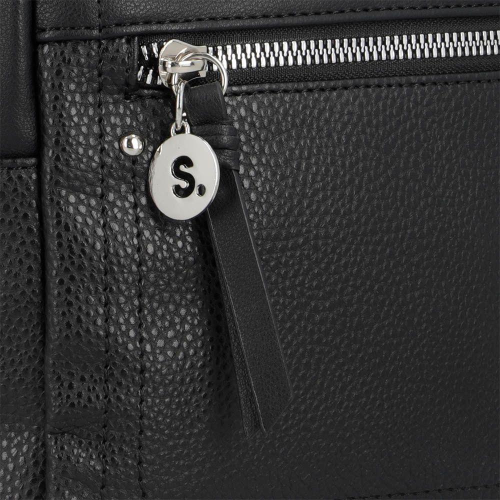Cartera de hombro Melrose negra L-21