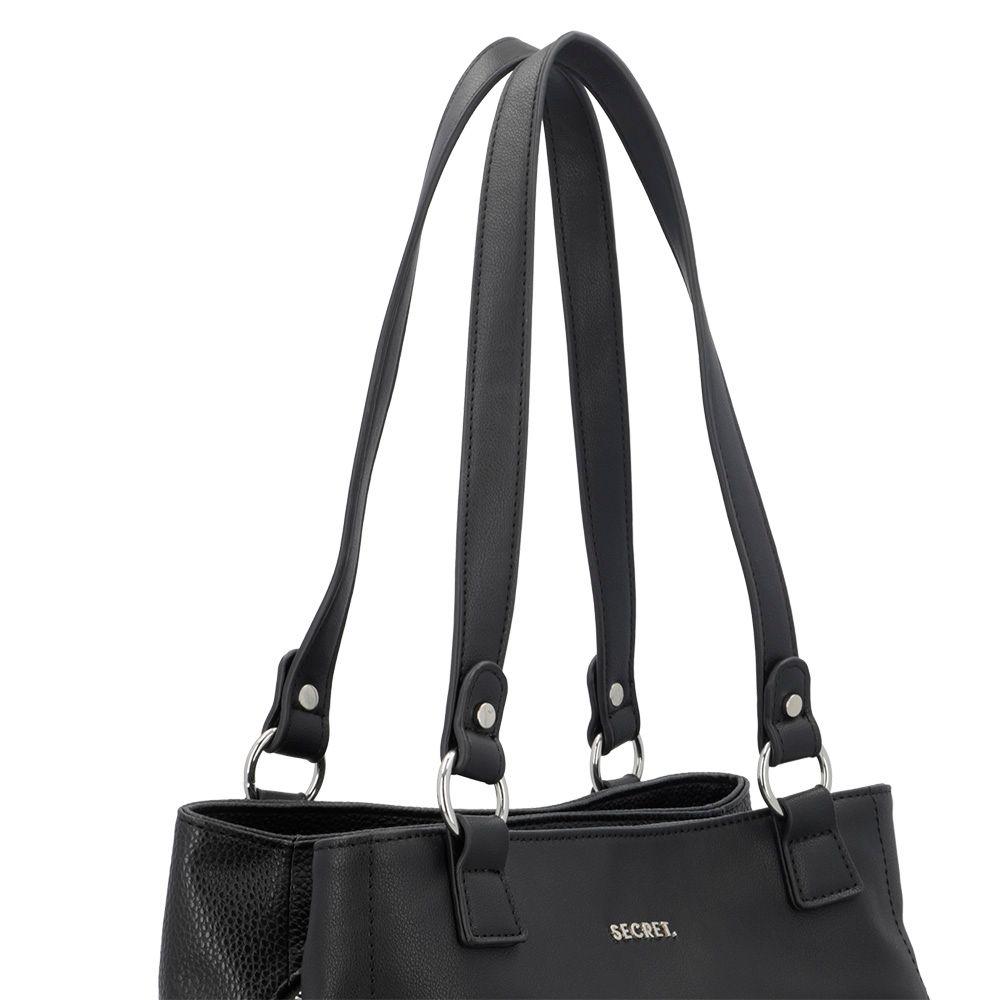 Cartera de hombro Melrose negra L-20