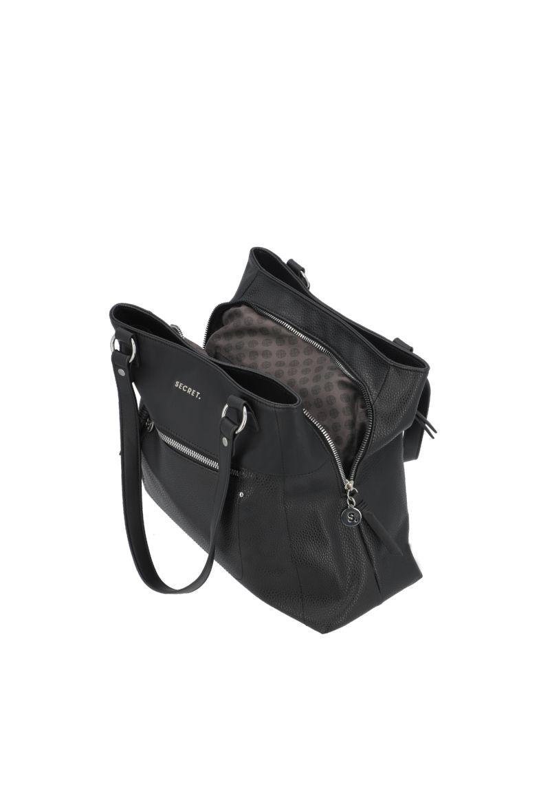 Cartera de hombro Melrose negra L-10