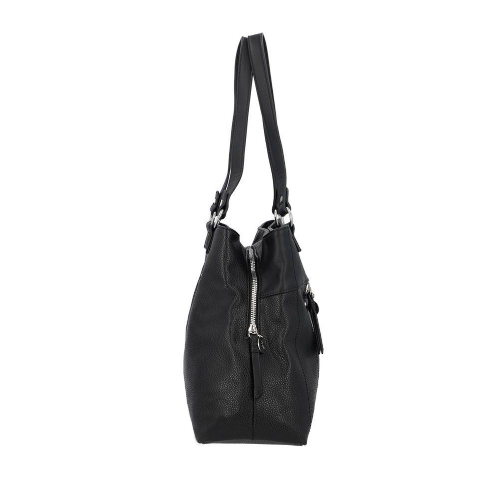 Cartera de hombro Melrose negra L-17