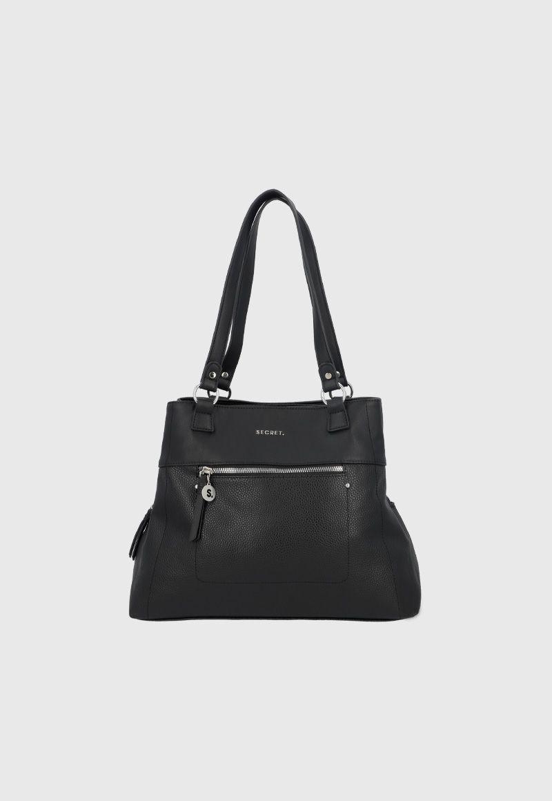 Cartera de hombro Melrose negra L-1