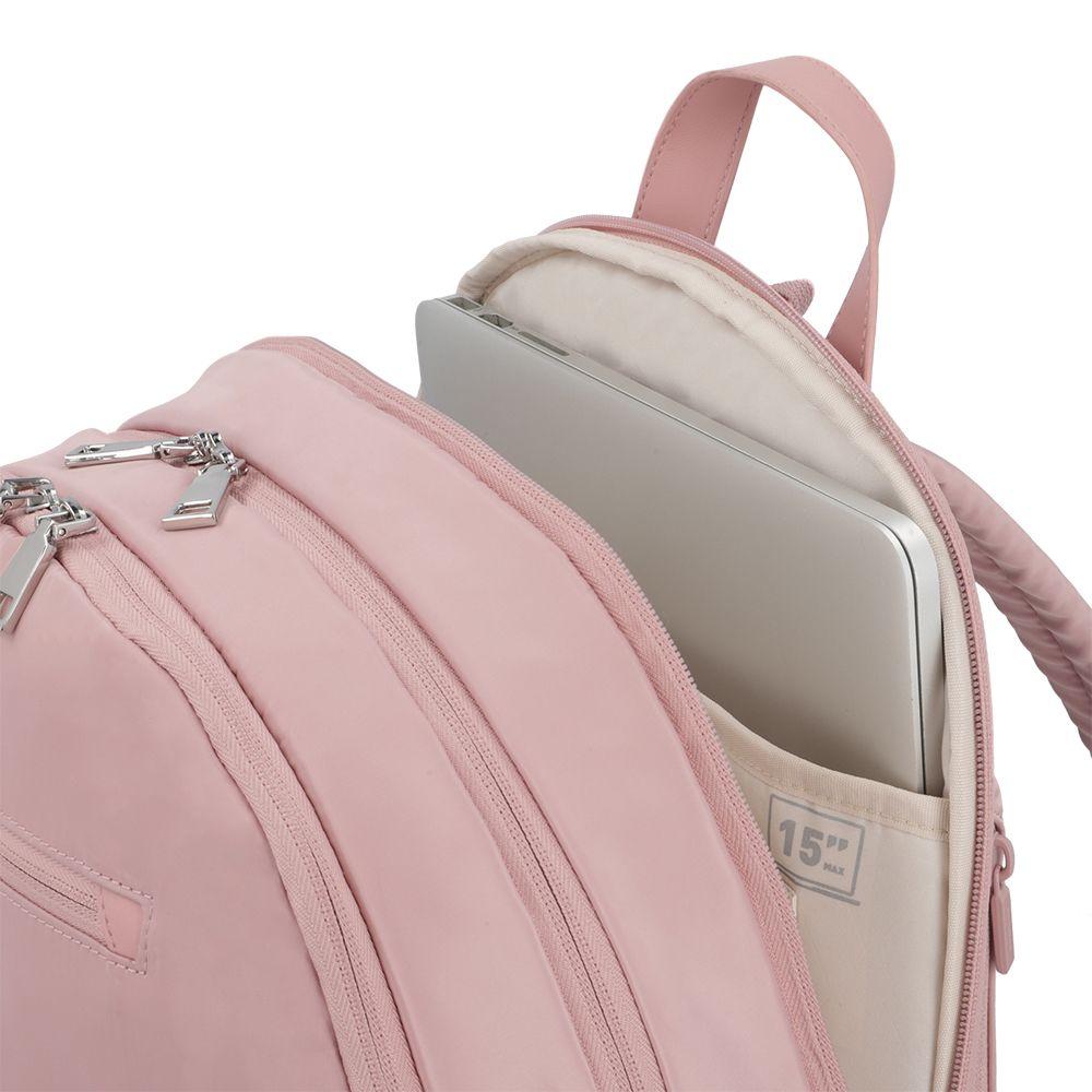 Mochila Notebook Saxoline Tunnel Rosado 15"-6
