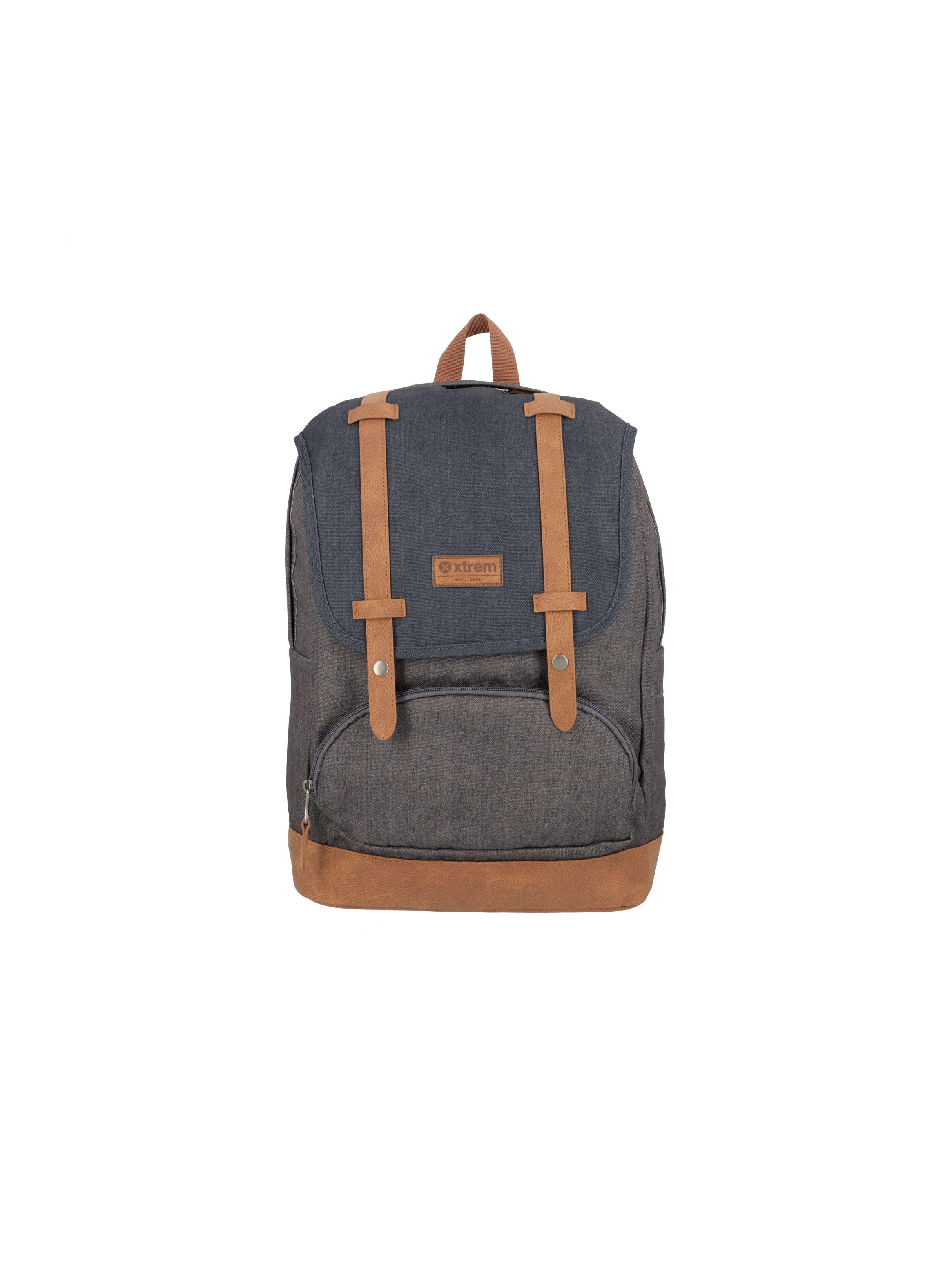 Mochila Notebook Xtrem Straps 4XT Gris 16"-0