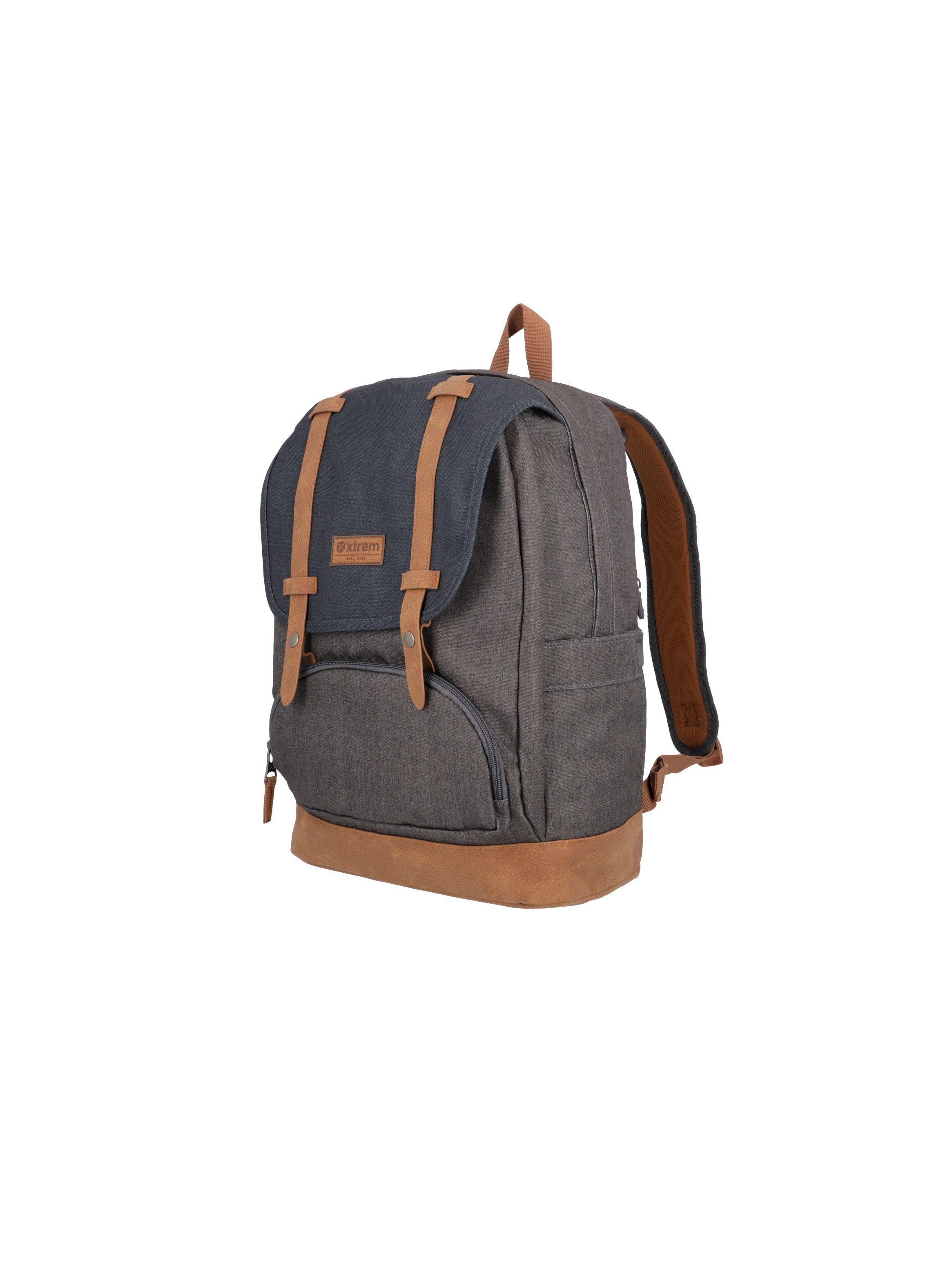 Mochila Notebook Xtrem Straps 4XT Gris 16"-1