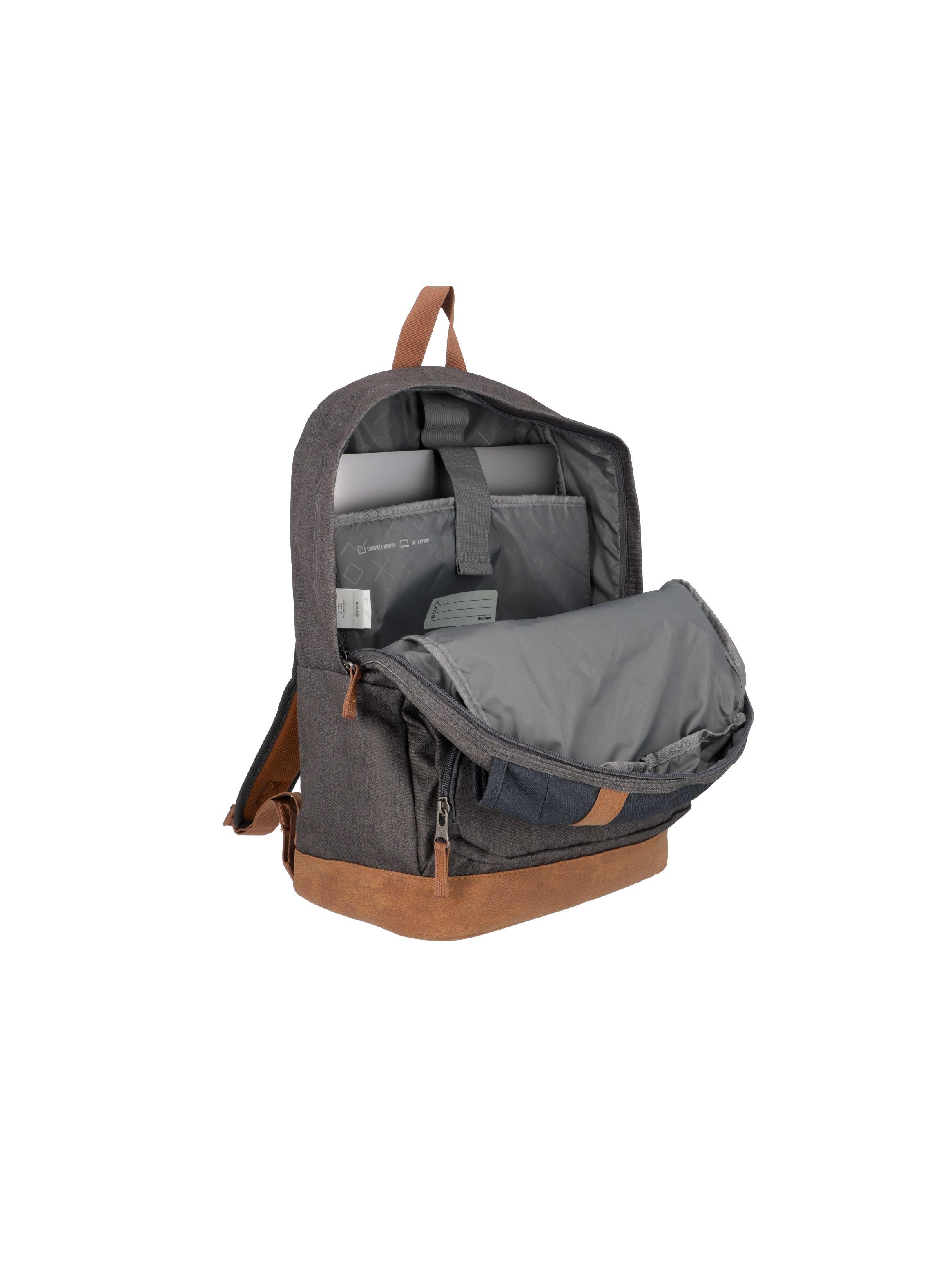Mochila Notebook Xtrem Straps 4XT Gris 16"-3