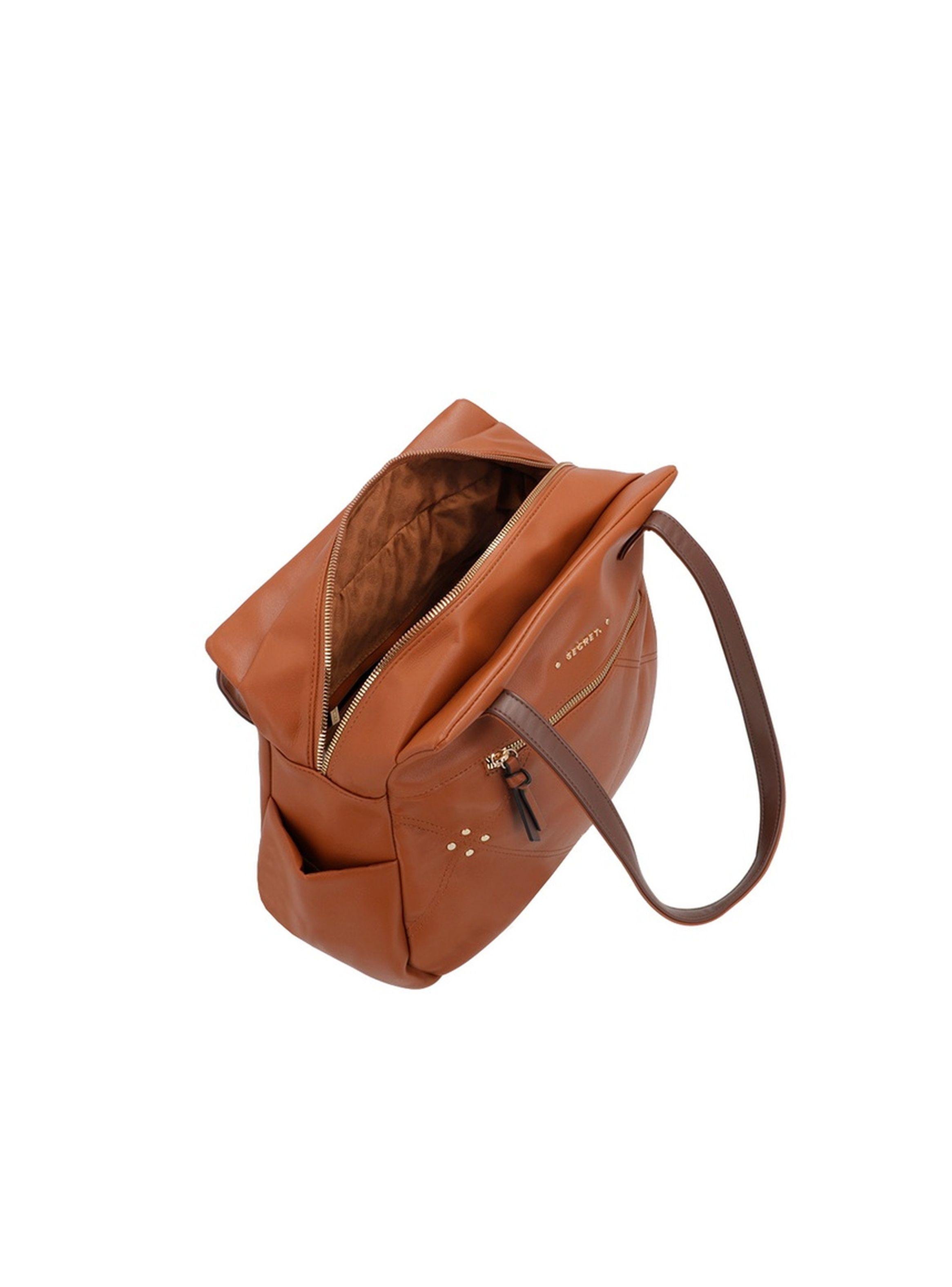 Cartera de hombro Secret Polonia SS25 Café L-3