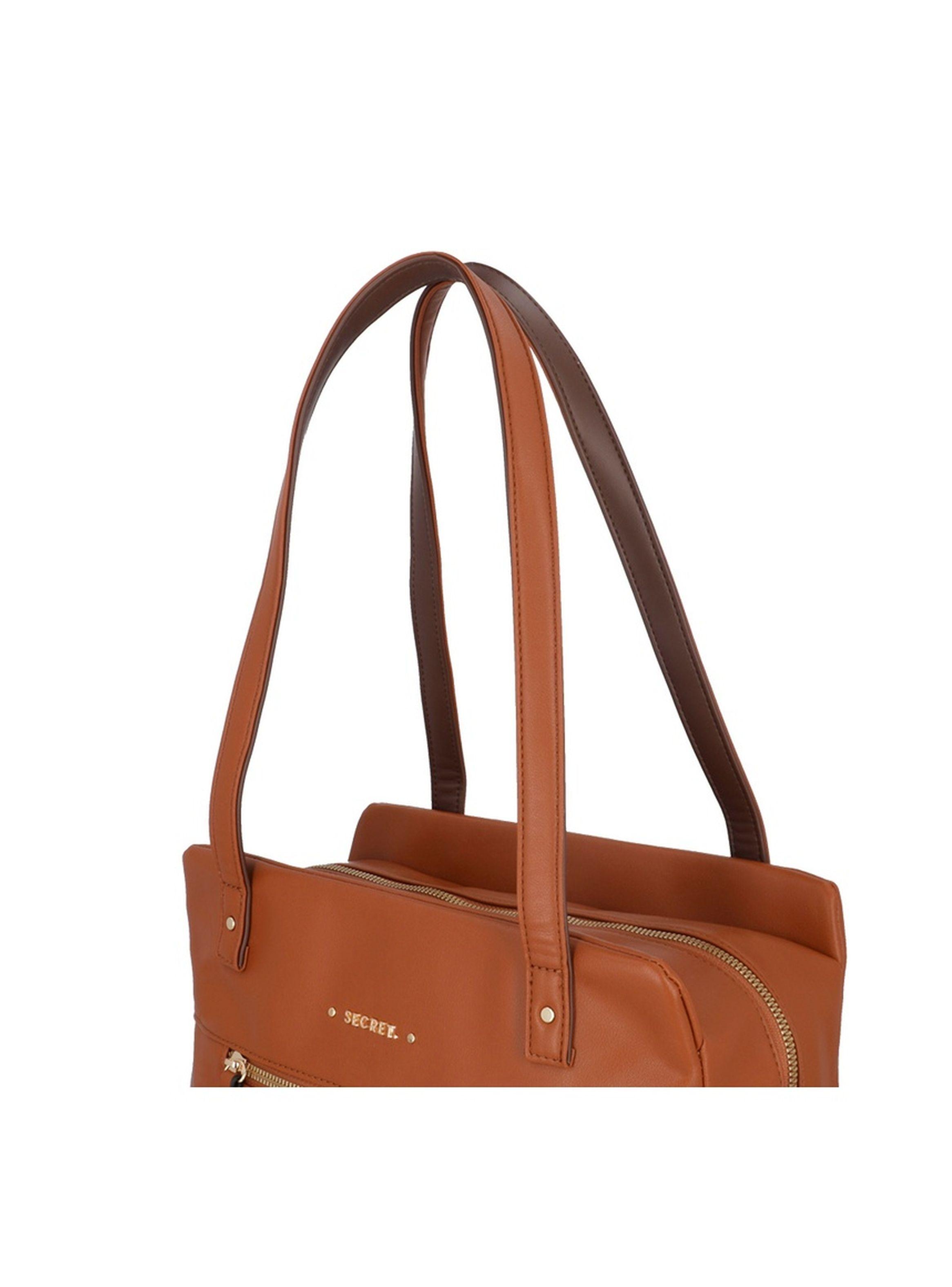 Cartera de hombro Secret Polonia SS25 Café L-4