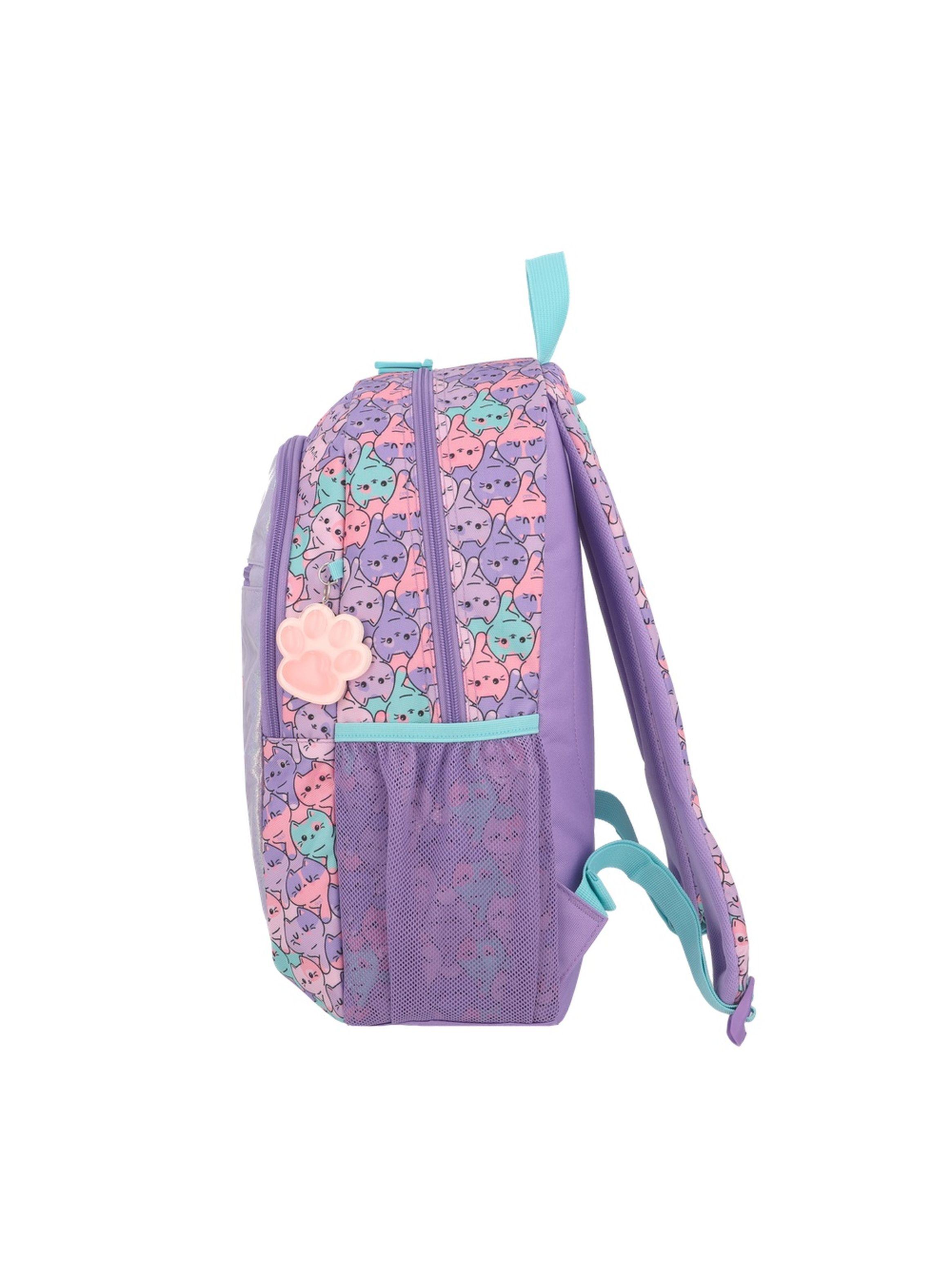 Mochila Xtrem Logan 6XT Gatos Lila-4
