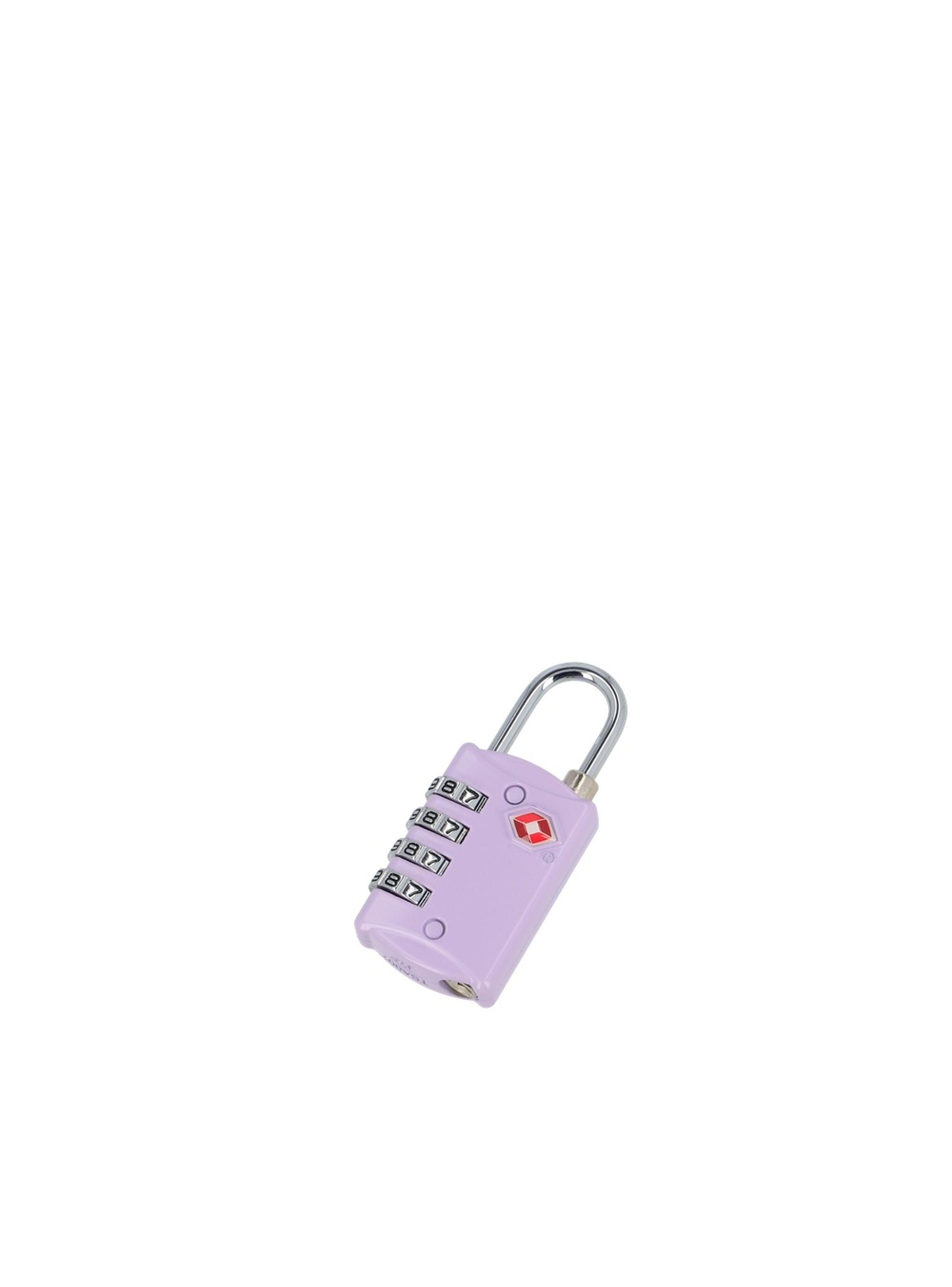 Candado para Maleta con 4 diales TSA Saxoline Lila-3