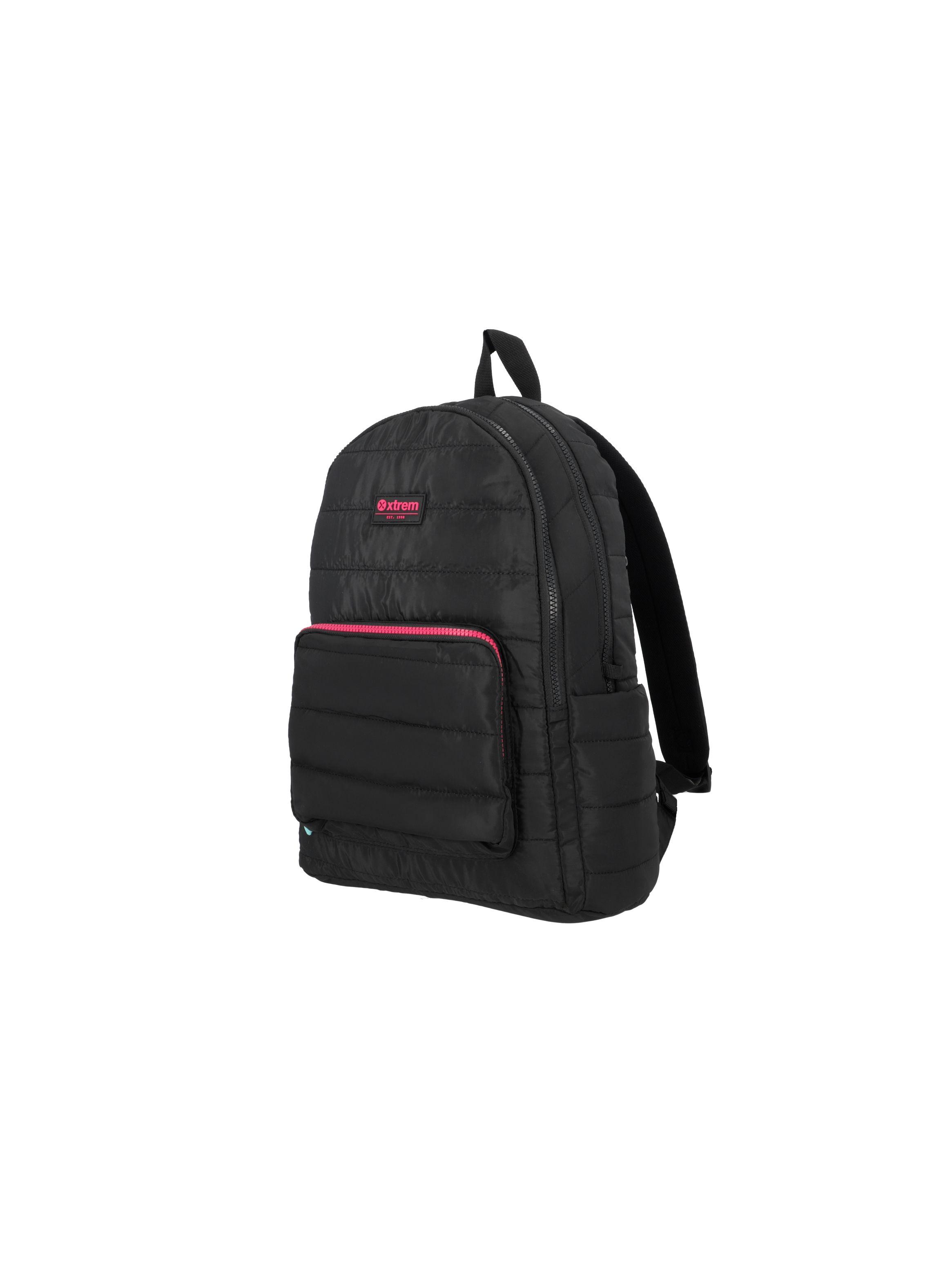 Mochila Notebook Xtrem Hamilton 4XT Negro/Rosado 15"-1