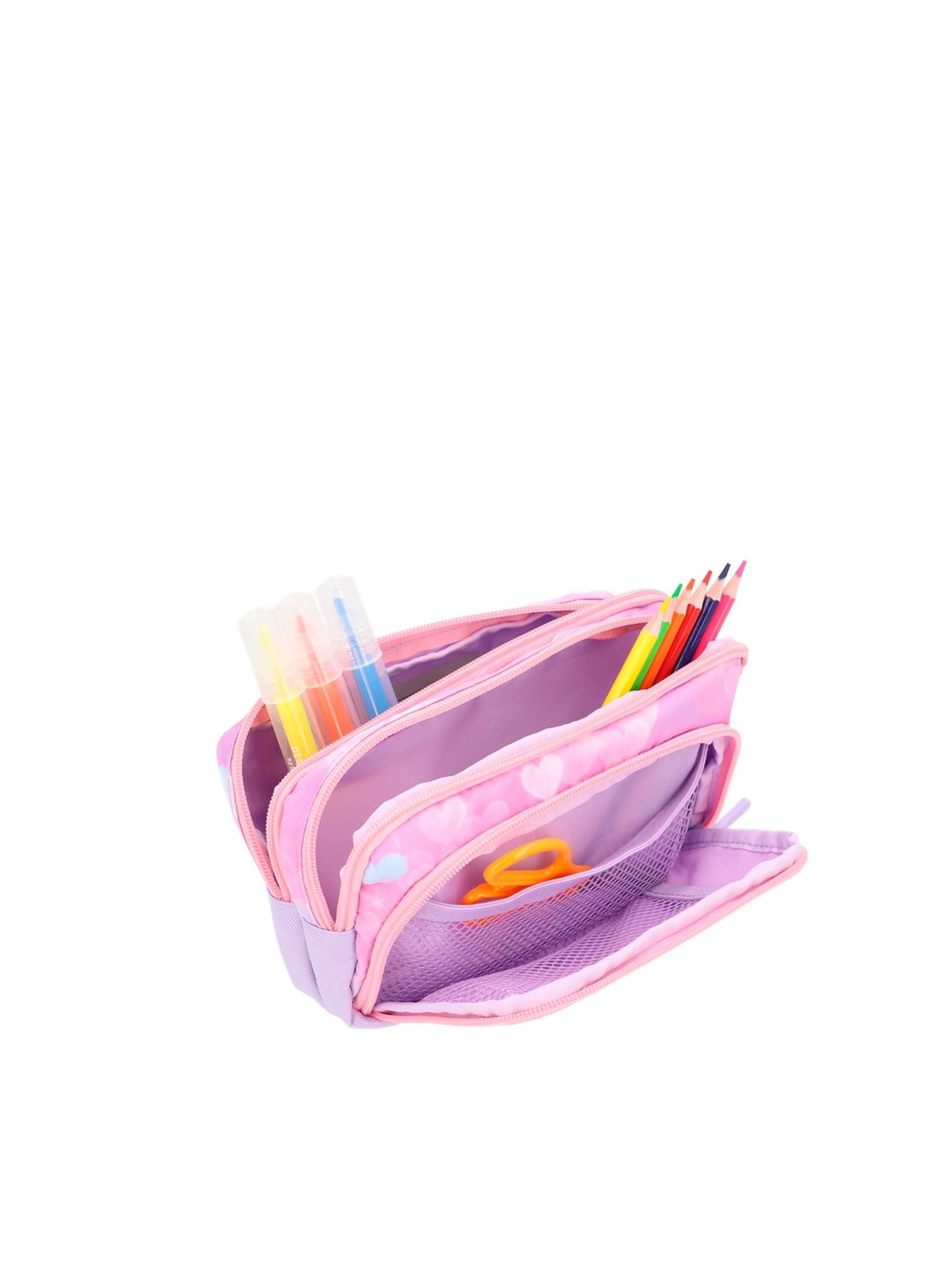 Estuche Xtrem Zip-Art 6XT Corazones Rosado-3