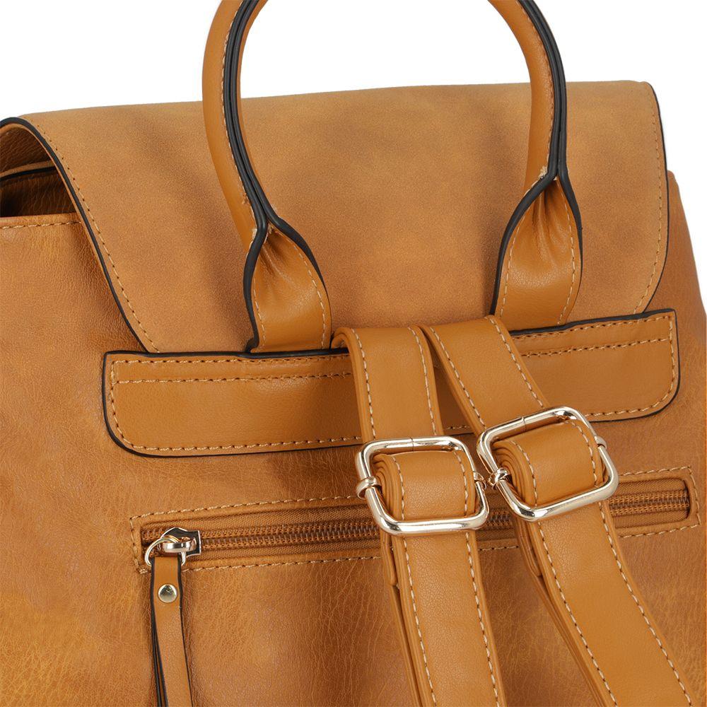 Mochila Mujer Bergen Mostaza Secret-6