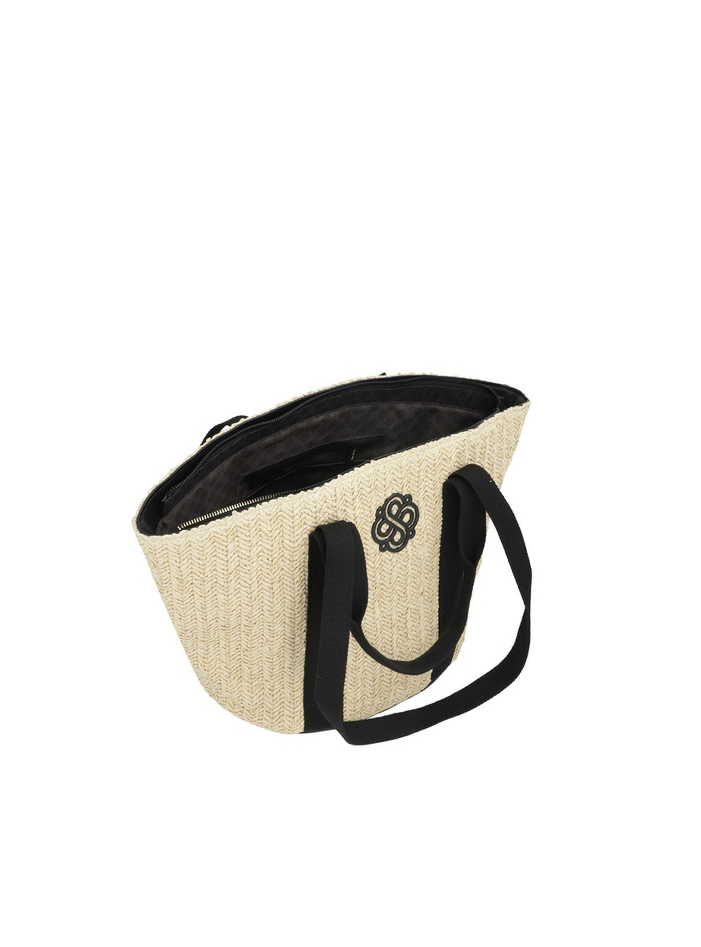 Cartera Tote + Visera Secret Habana SS25 L Negro-3