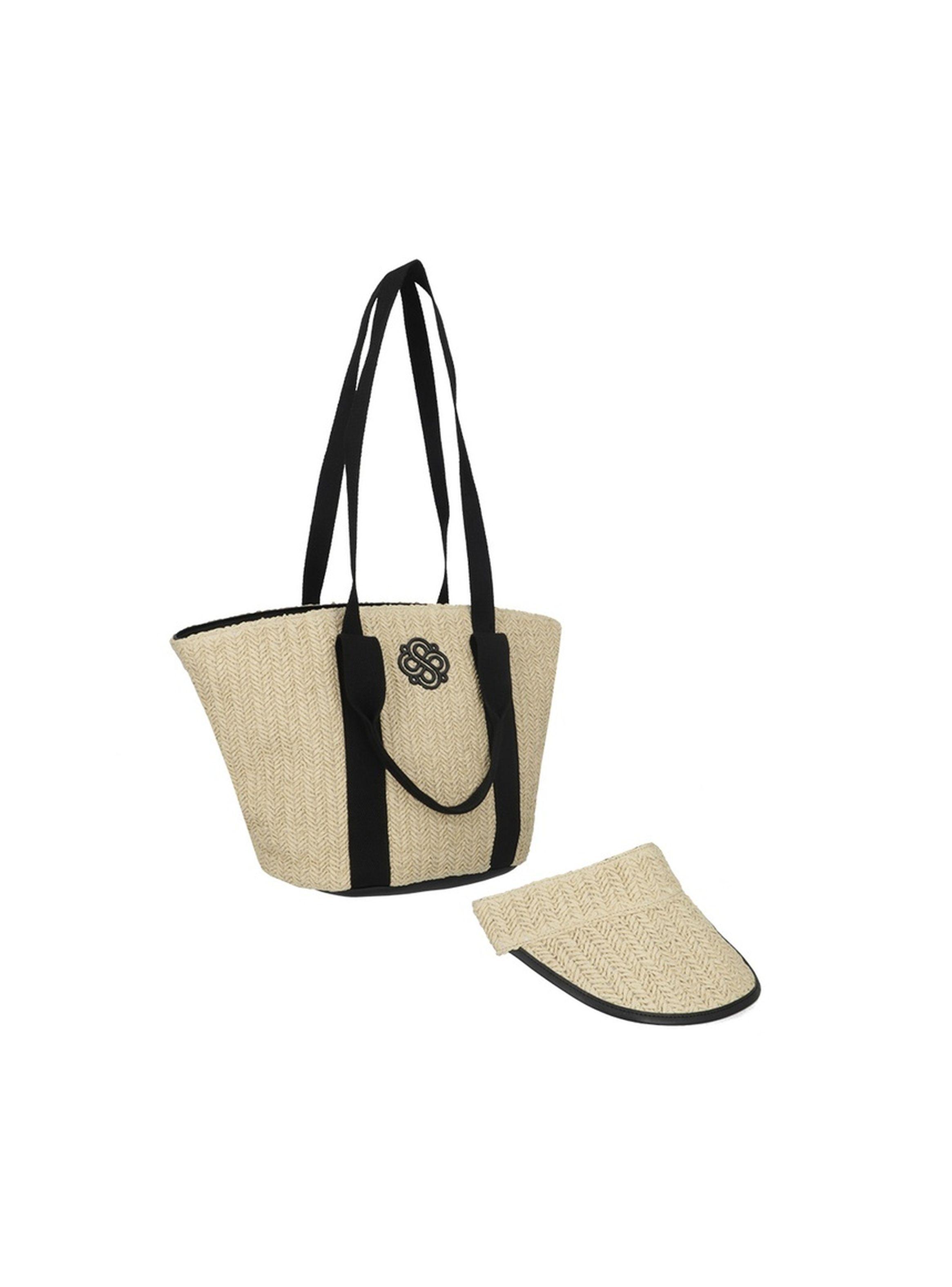 Cartera Tote + Visera Secret Habana SS25 L Negro-5