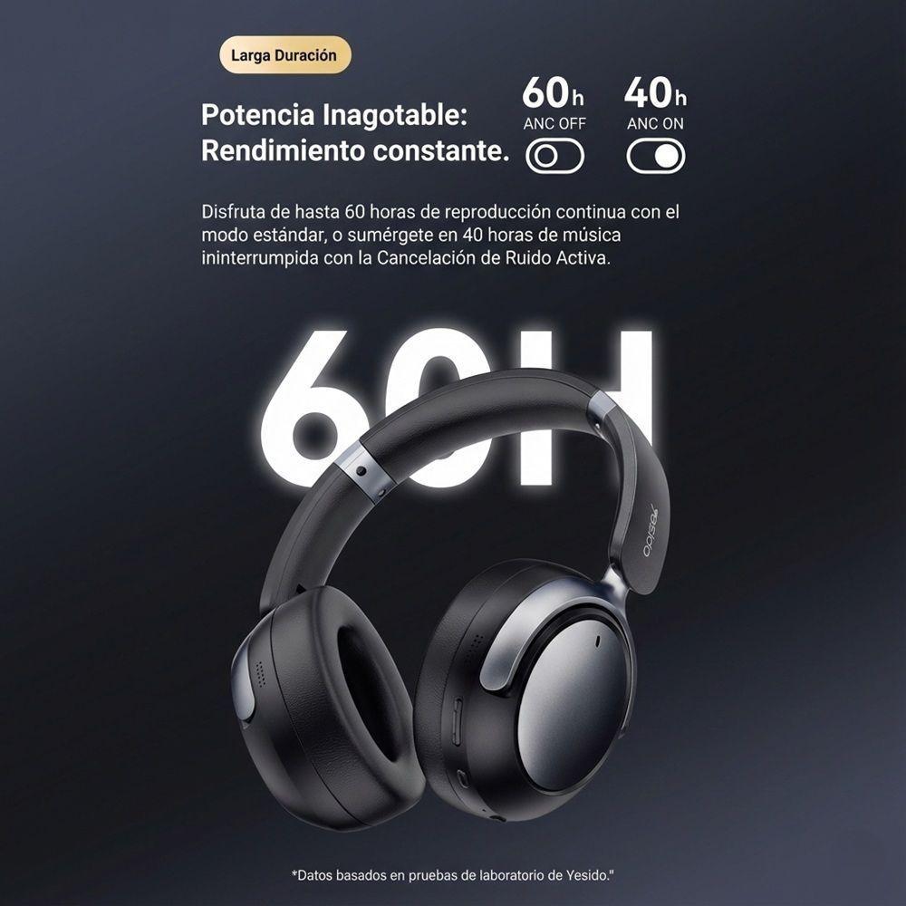 Audifonos Premium Yesido Ep07 Anc Enc 60h Bluetooth-2