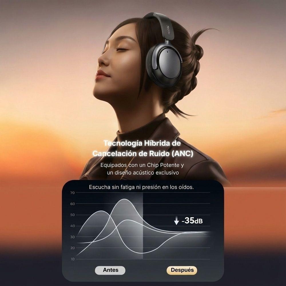 Audifonos Premium Yesido Ep07 Anc Enc 60h Bluetooth-4