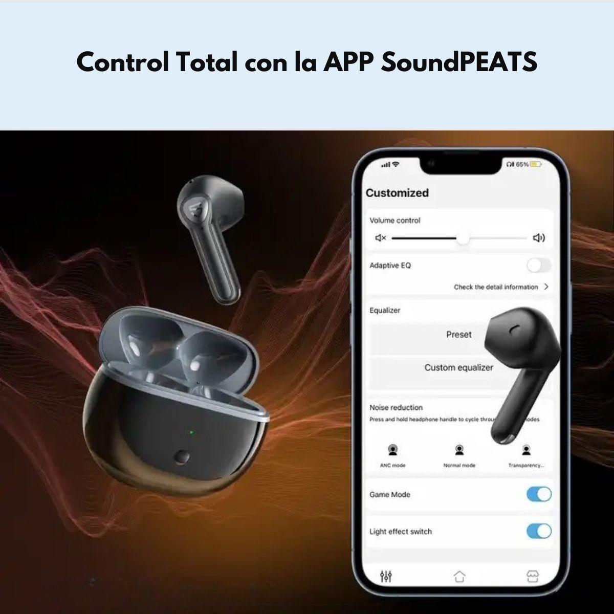 Audífonos Bluetooth HiFi con LDAC SoundPEATS Air3 Deluxe HS-5