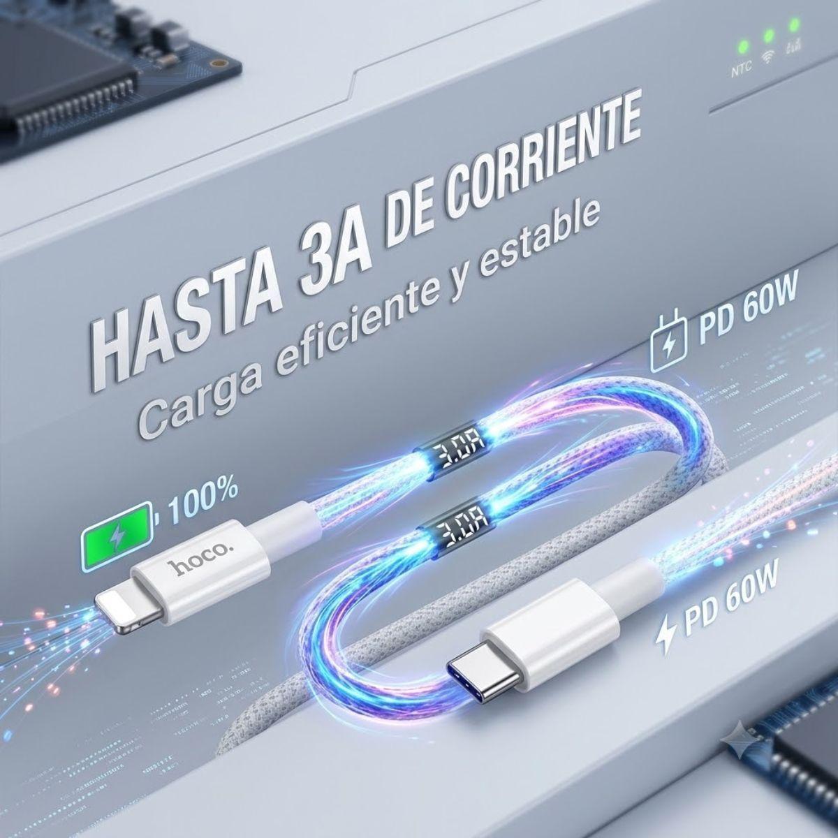 Hoco Cable Compatible iPhone Pd A Lightning X56 Color Blanco-2