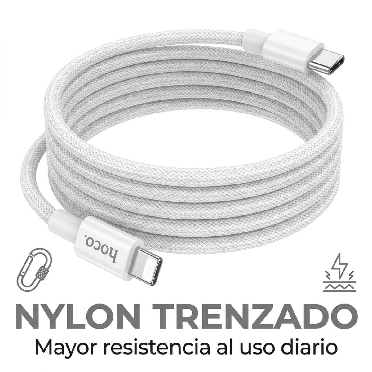 Hoco Cable Compatible iPhone Pd A Lightning X56 Color Blanco-3