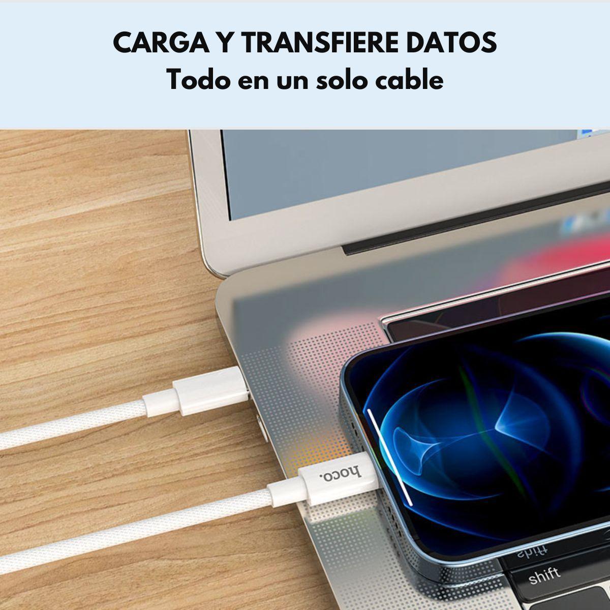 Hoco Cable Compatible iPhone Pd A Lightning X56 Color Blanco-5