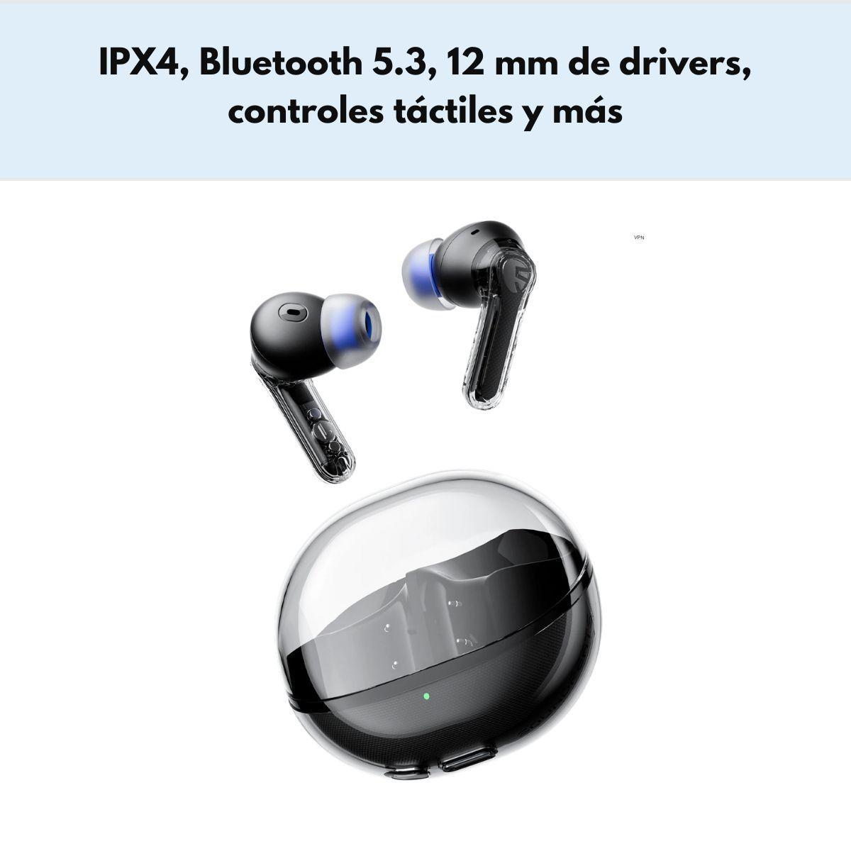 Audífonos Inalámbricos TWS ENC IPX4 SoundPEATS Clear-6