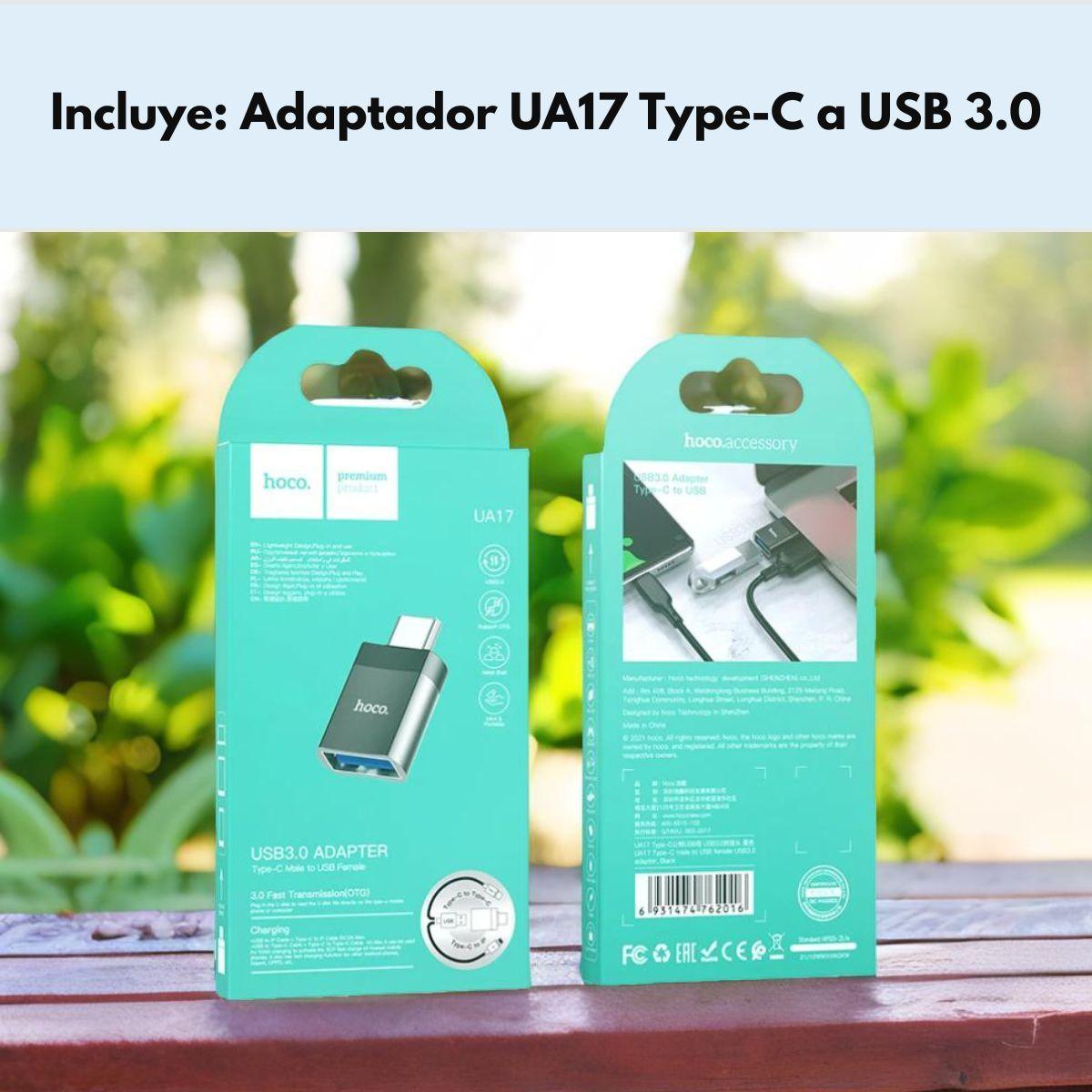 Adaptador Usb A Tipo C Usb 3.0 Hembra A Macho Hoco Ua17 Otg-7