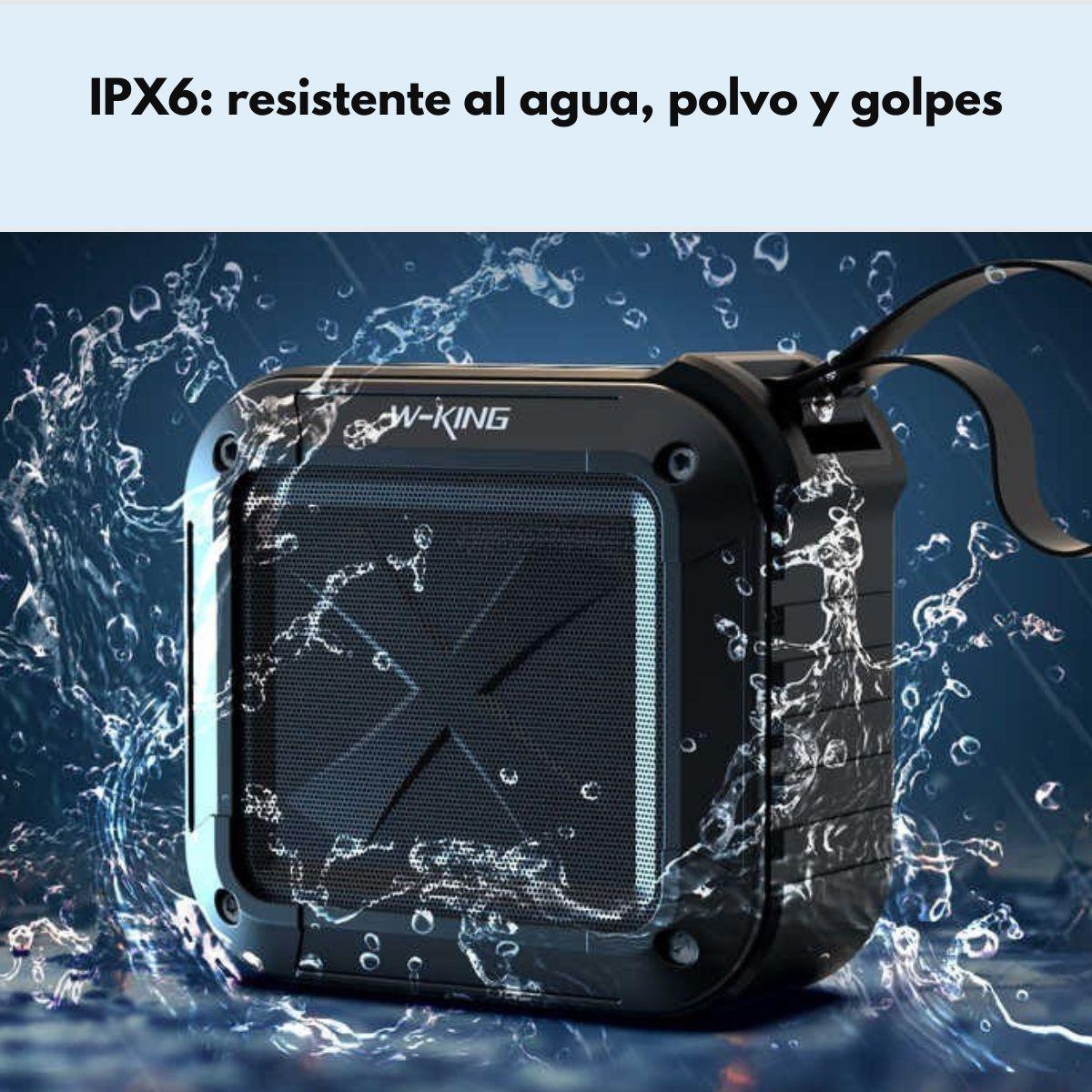 Parlante Bluetooth Outdoor IPX6 NFC FM 10 Horas W-KING S7 -4