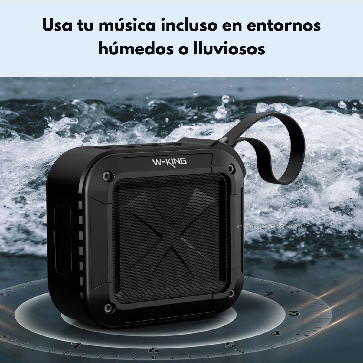 Parlante Bluetooth Outdoor IPX6 NFC FM 10 Horas W-KING S7 -5