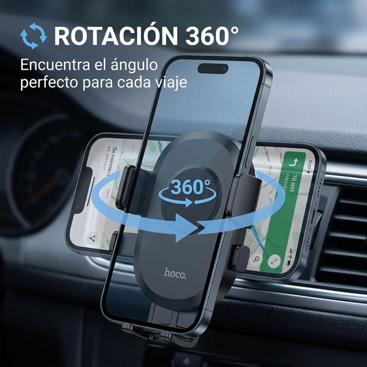 Soporte Celular Auto Rejilla Ventilaci n Hoco H18-3