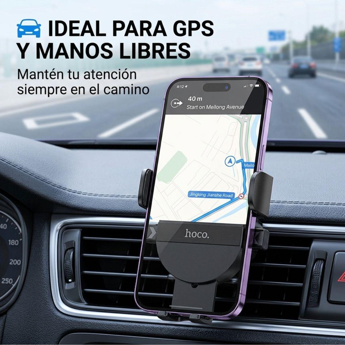 Soporte Celular Auto Rejilla Ventilaci n Hoco H18-5