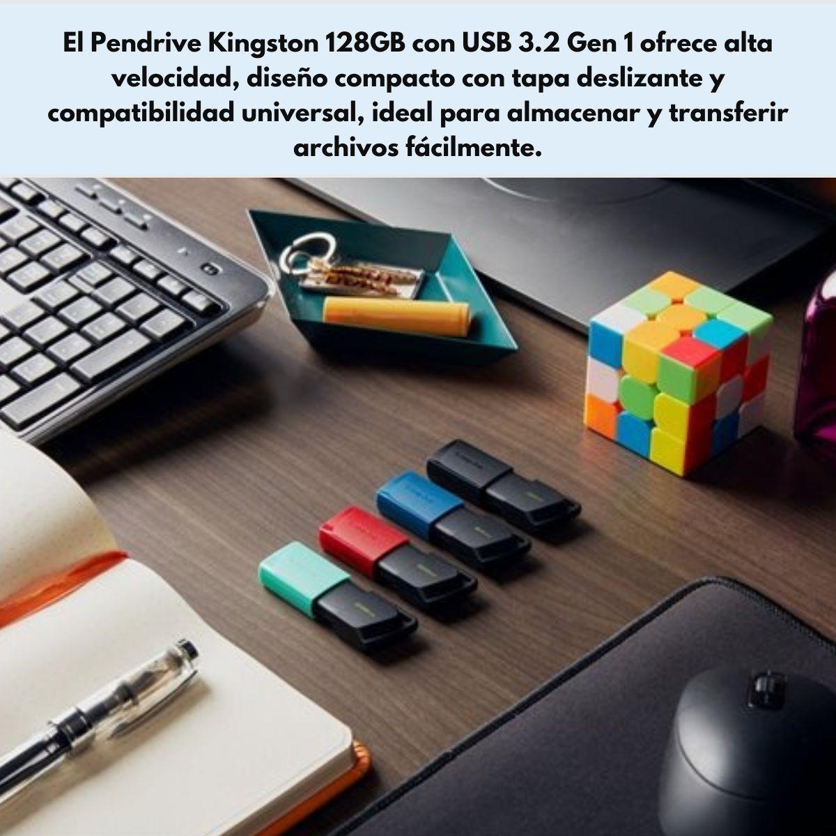 Pendrive Kingston Usb 3.2 128gb Exodia M Color Rojo-6