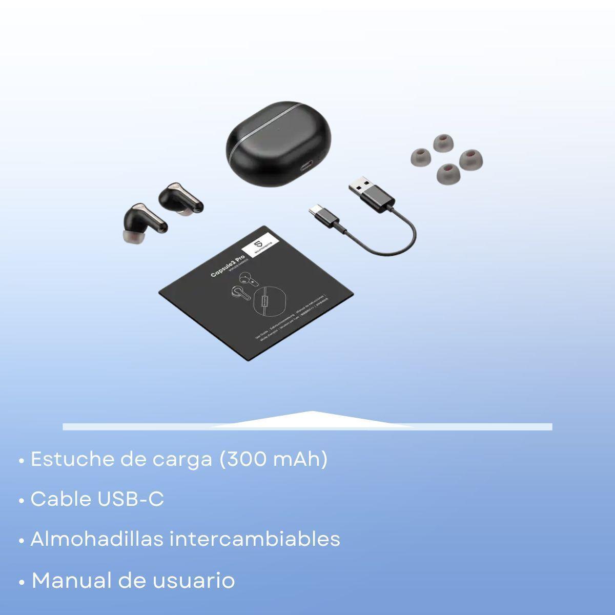 Audífonos Bluetooth ANC IPX 4 SoundPEATS Capsule 3 Pro-7